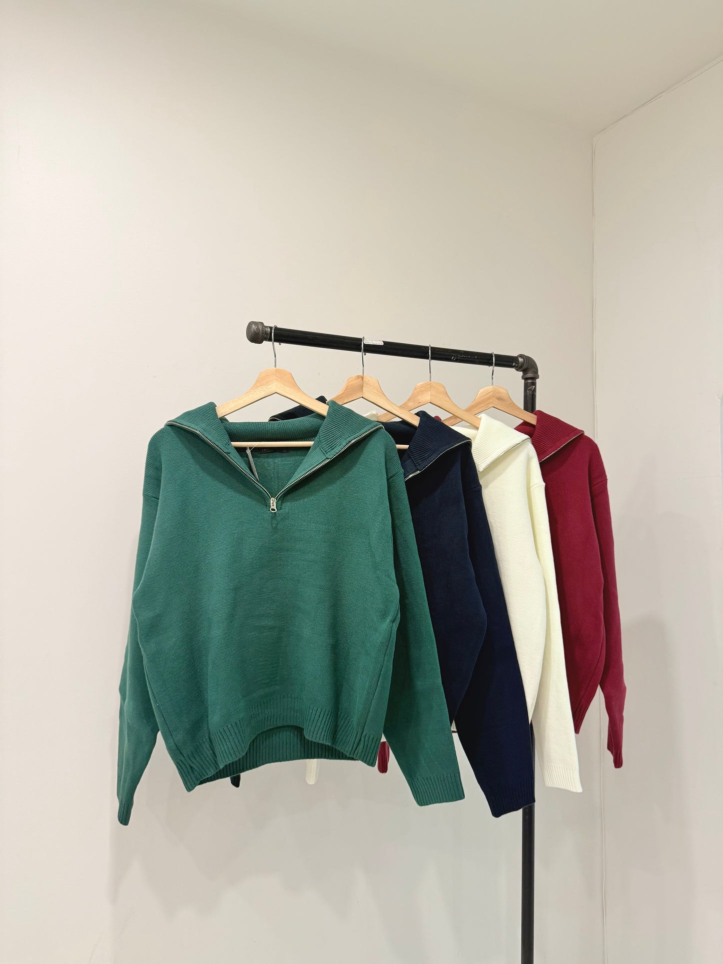 ROWN Zip-up turtleneck