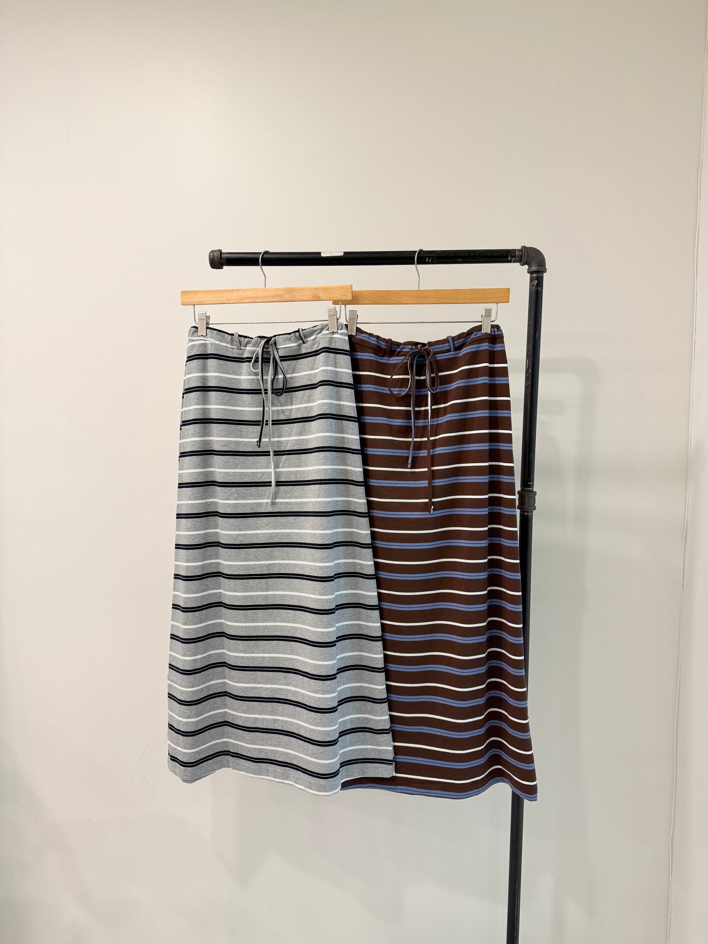 BEKEN Stripe maxi skirt
