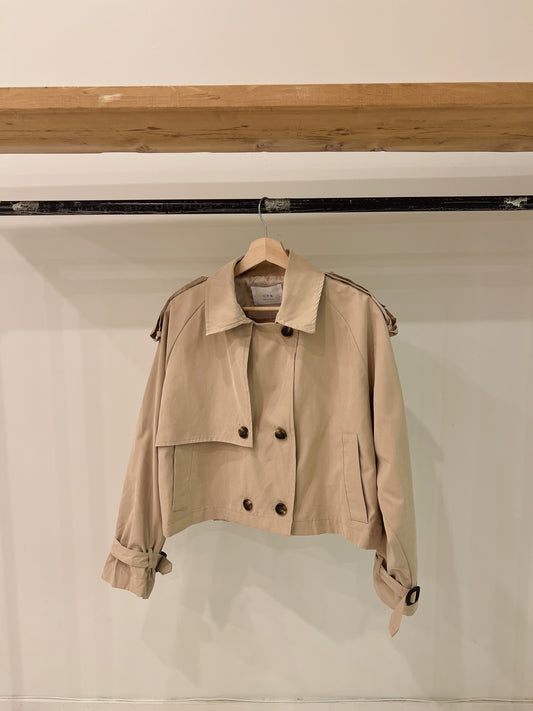 DOSI Cropped trench jacket