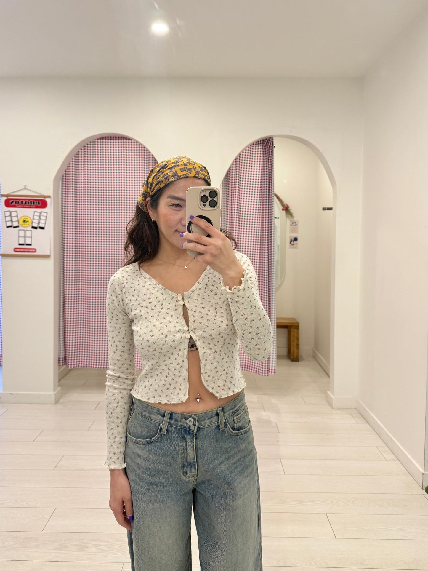 CAKE Floral mini cardigan