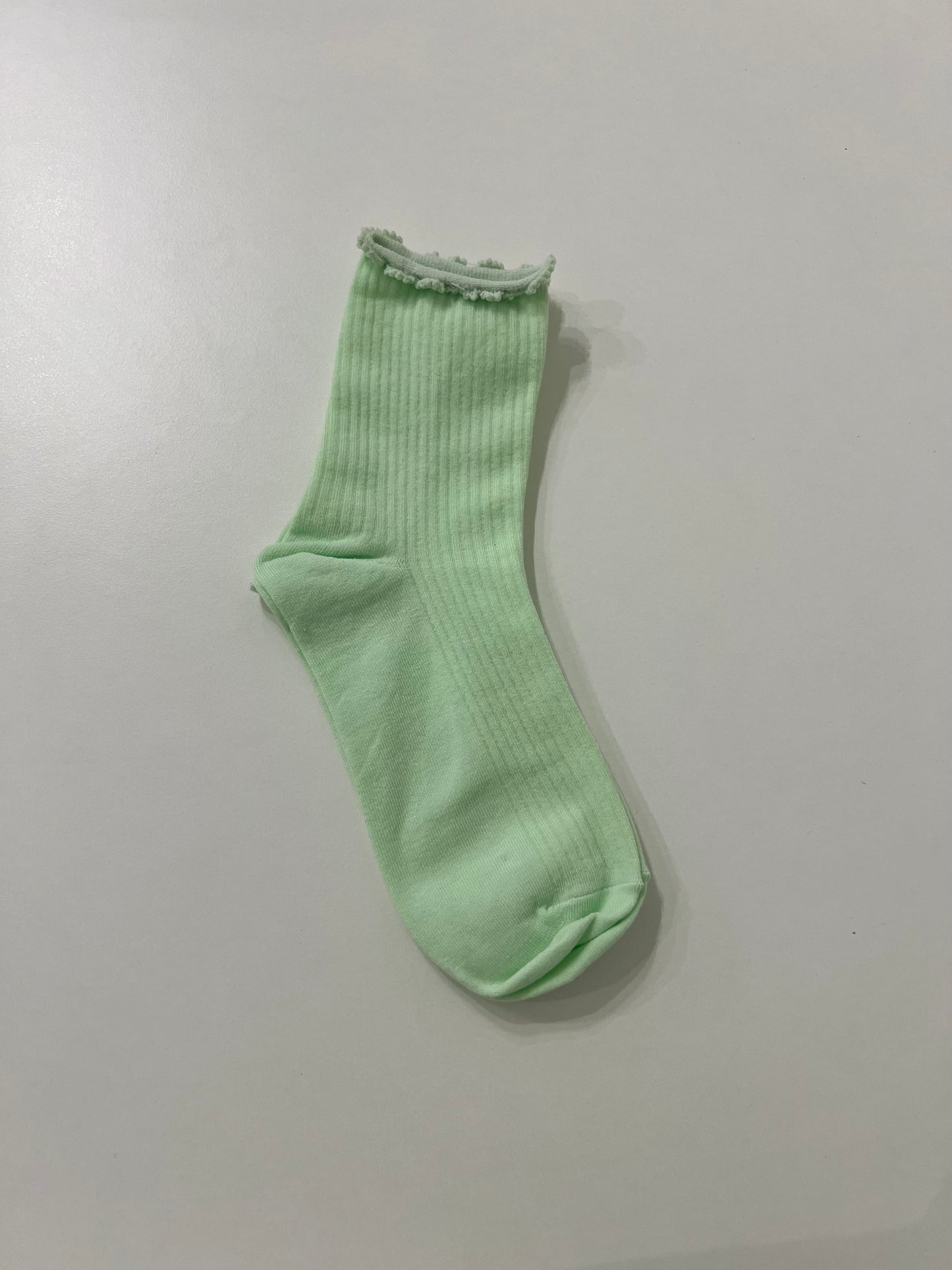 CANDY Pastel lettuce socks