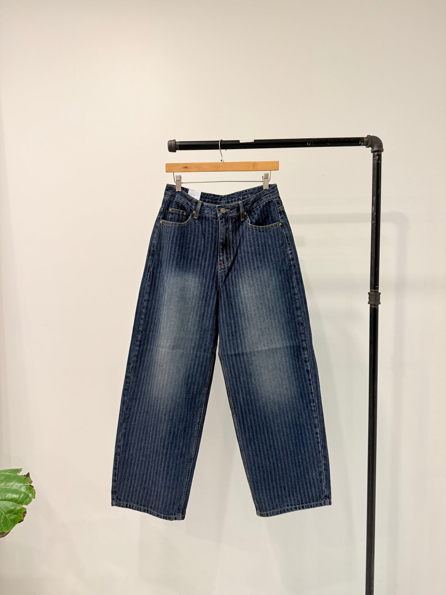 MEGO Striped denim jeans