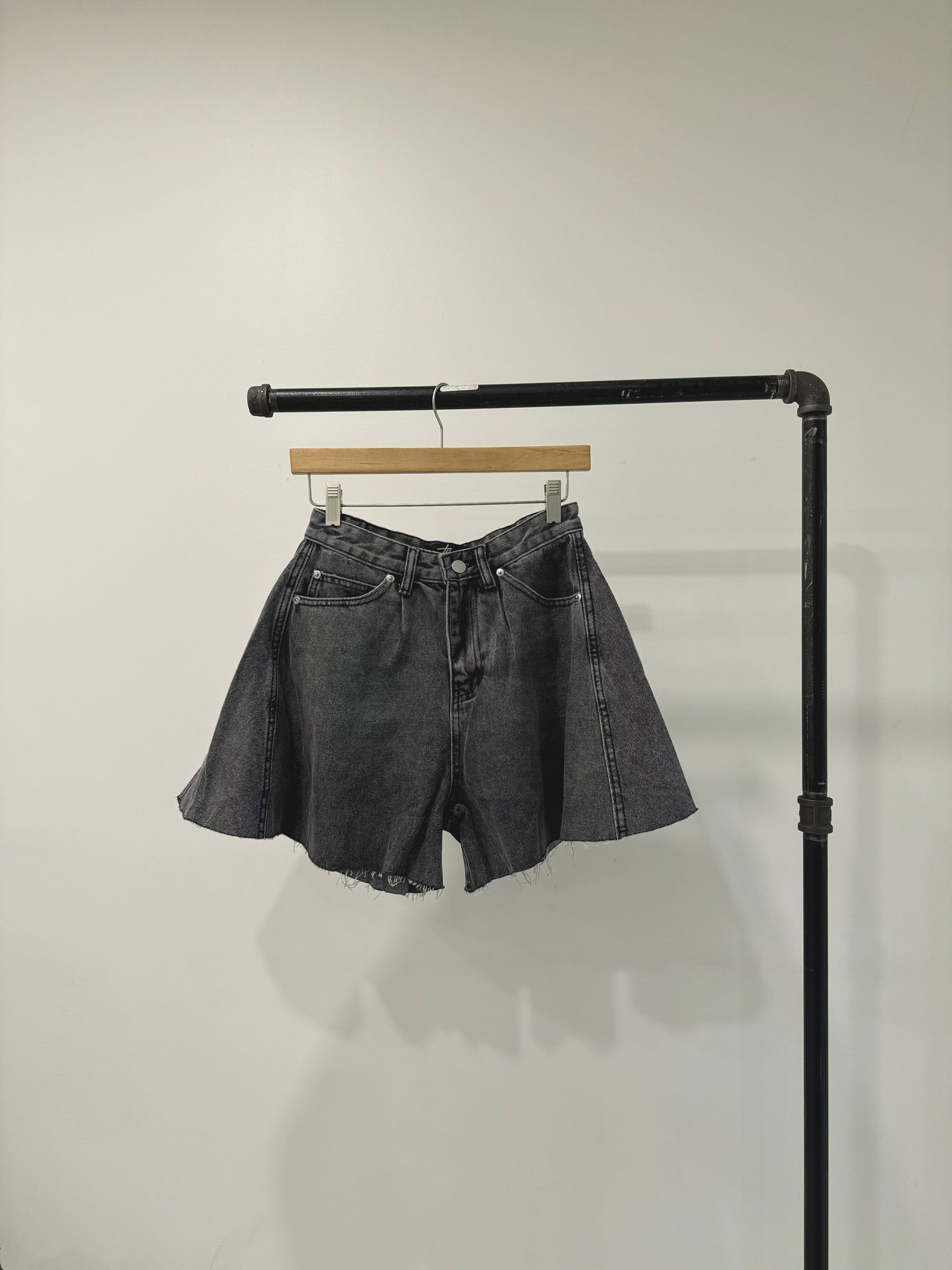 SKET Flare denim shorts