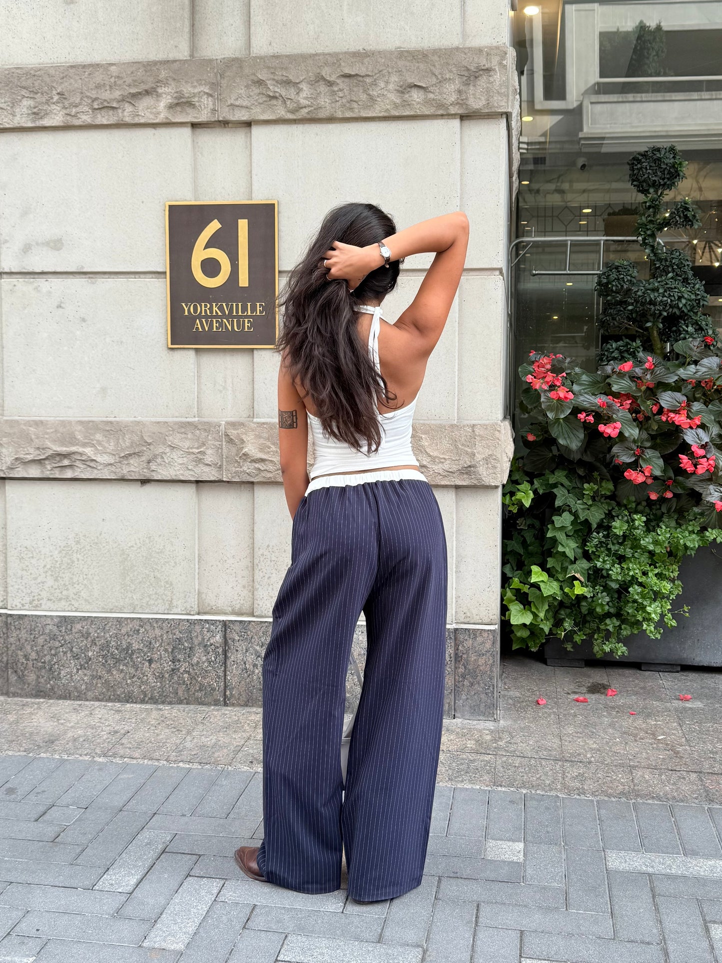 TREDA Pin-striped trousers