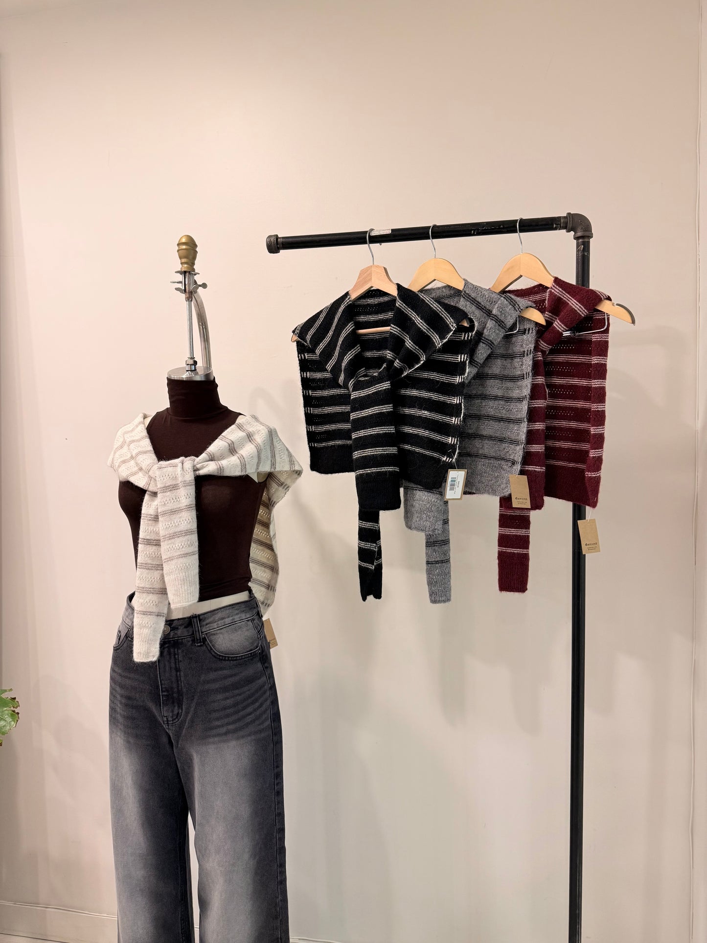 THIS Faux cardigan scarf