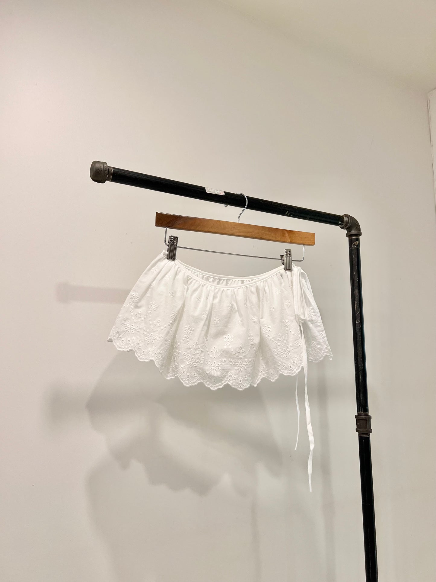 BINNIE Overlay micro skirt