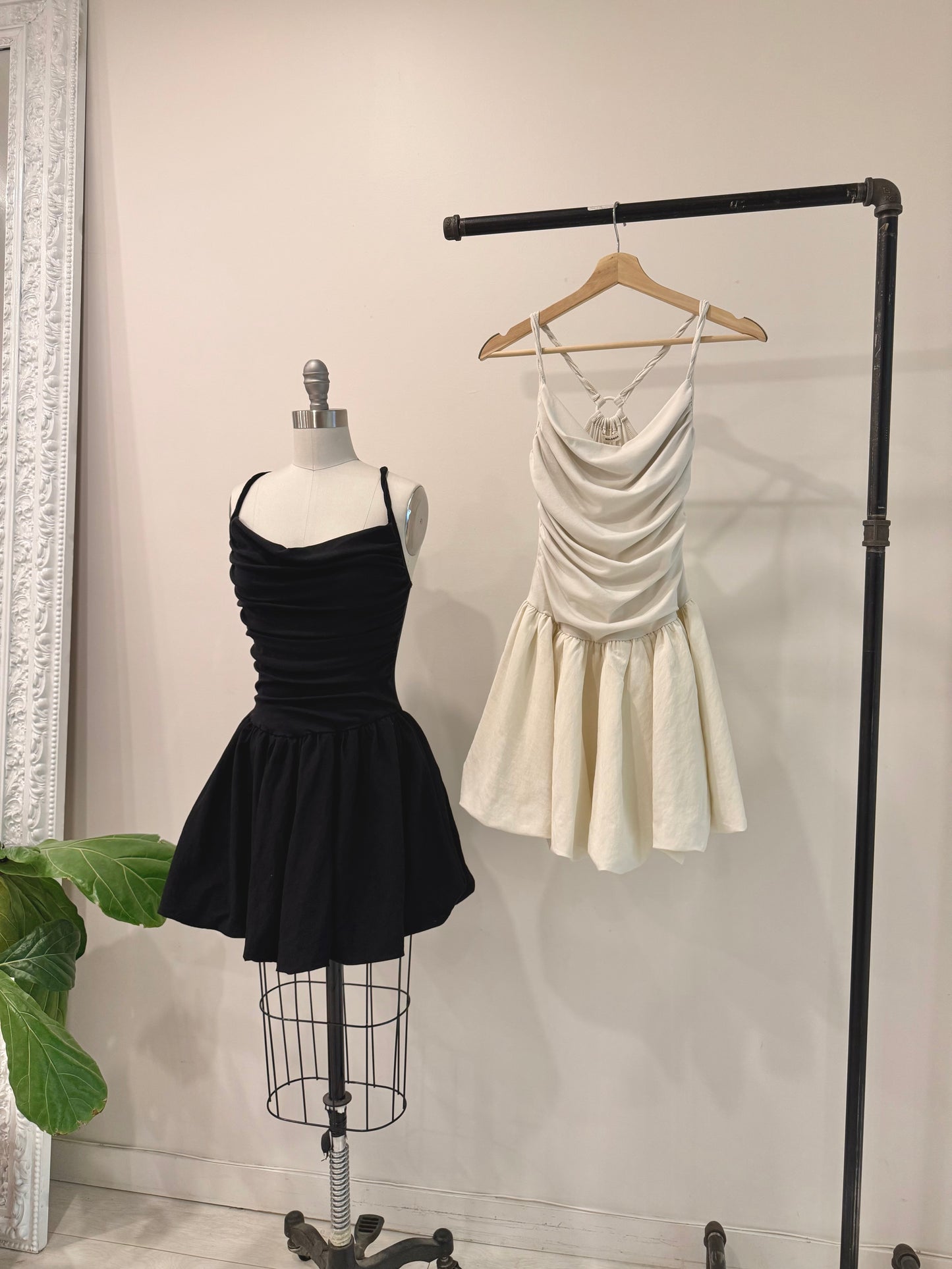 JULES Cowl-neck bubble dress