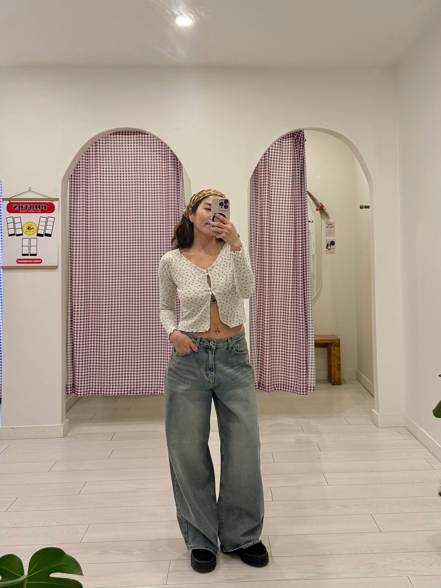 FORTY Acid washed baggy jeans