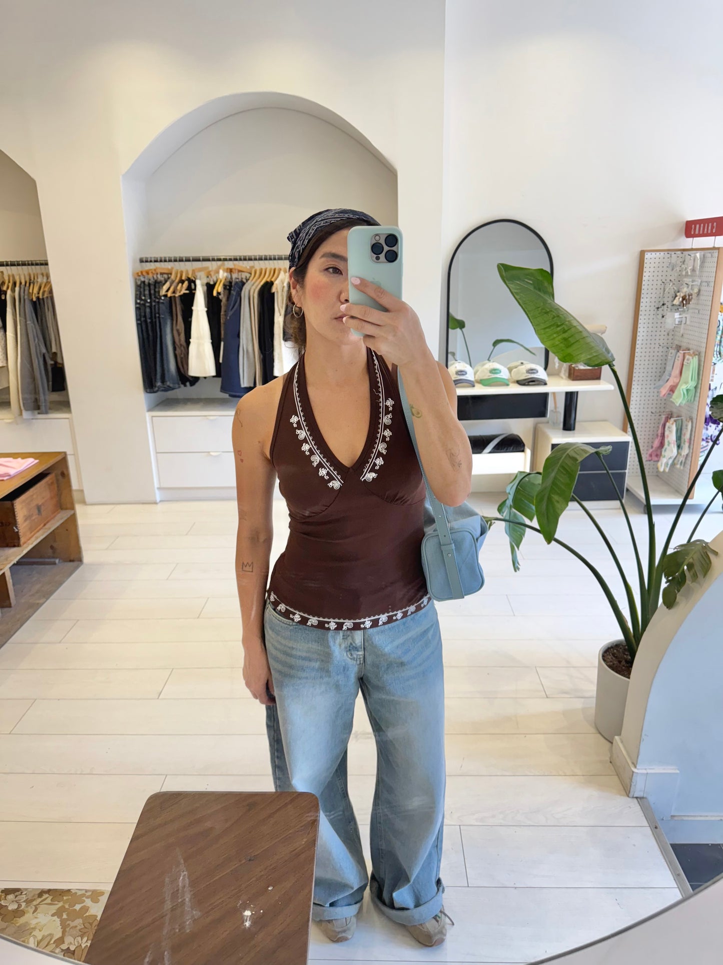 MINA Boho halter top