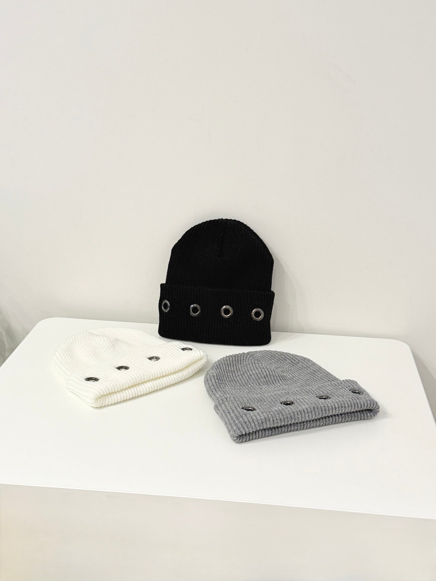 ISHA Eyelet beanie
