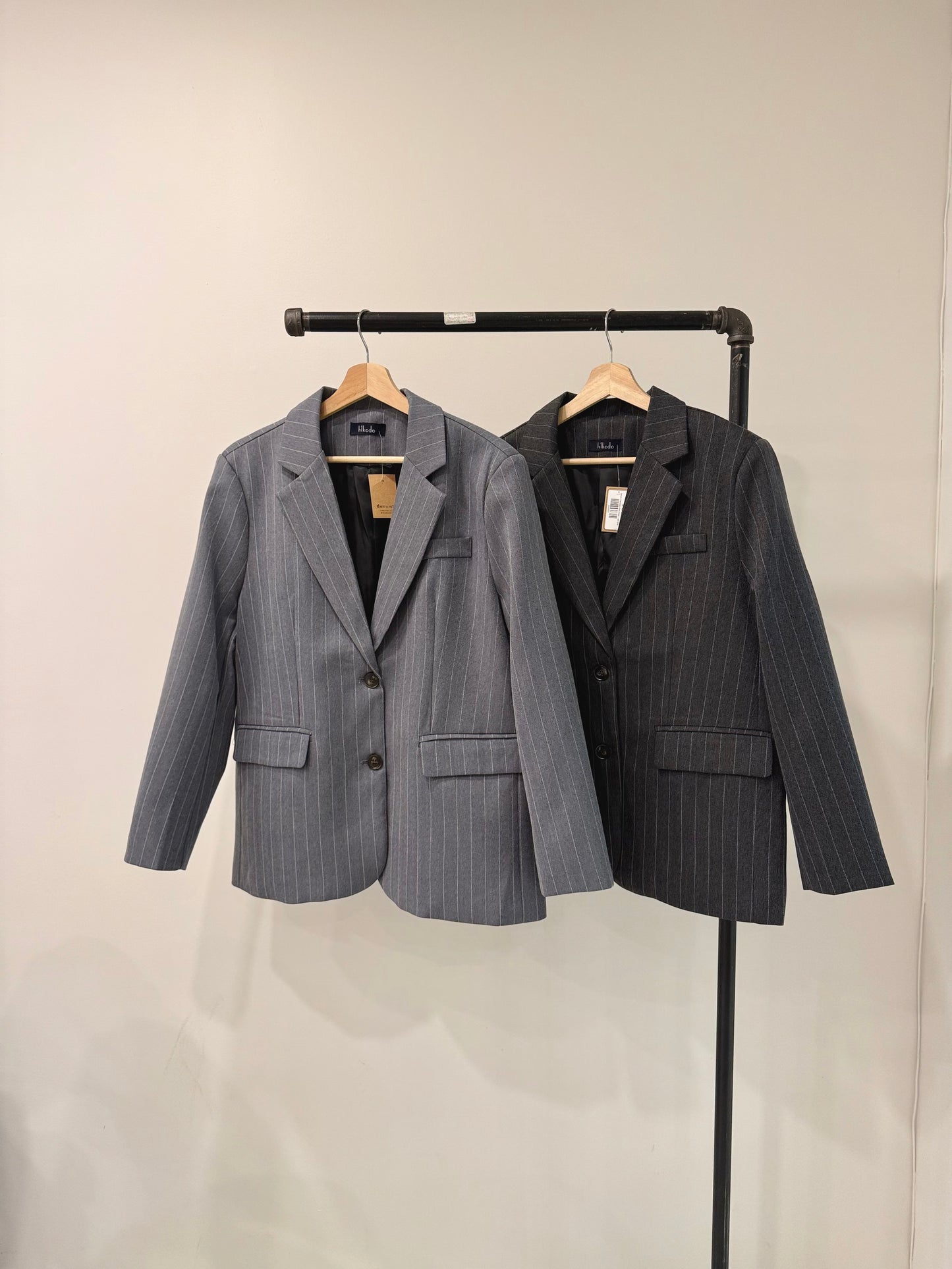 PATZO Oversized stripe blazer