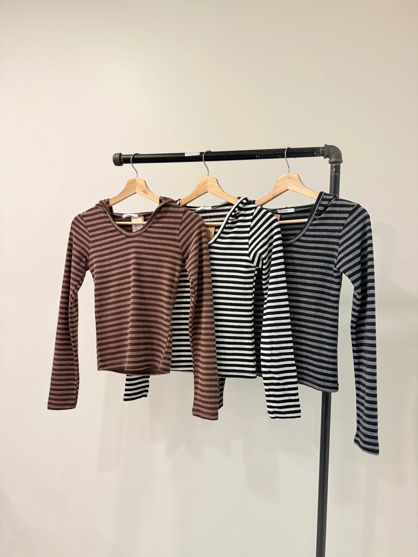 MAREY Striped hoodie