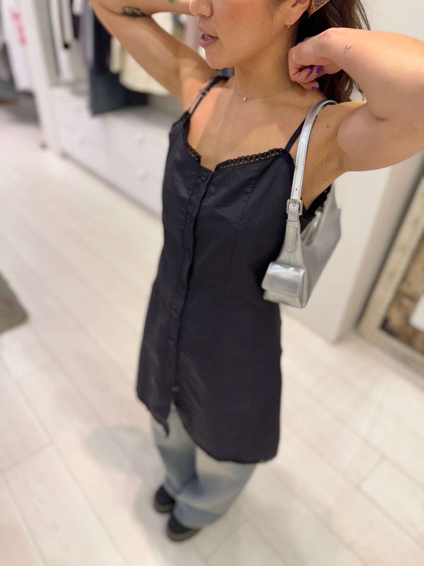 TASHA Lace button up dress