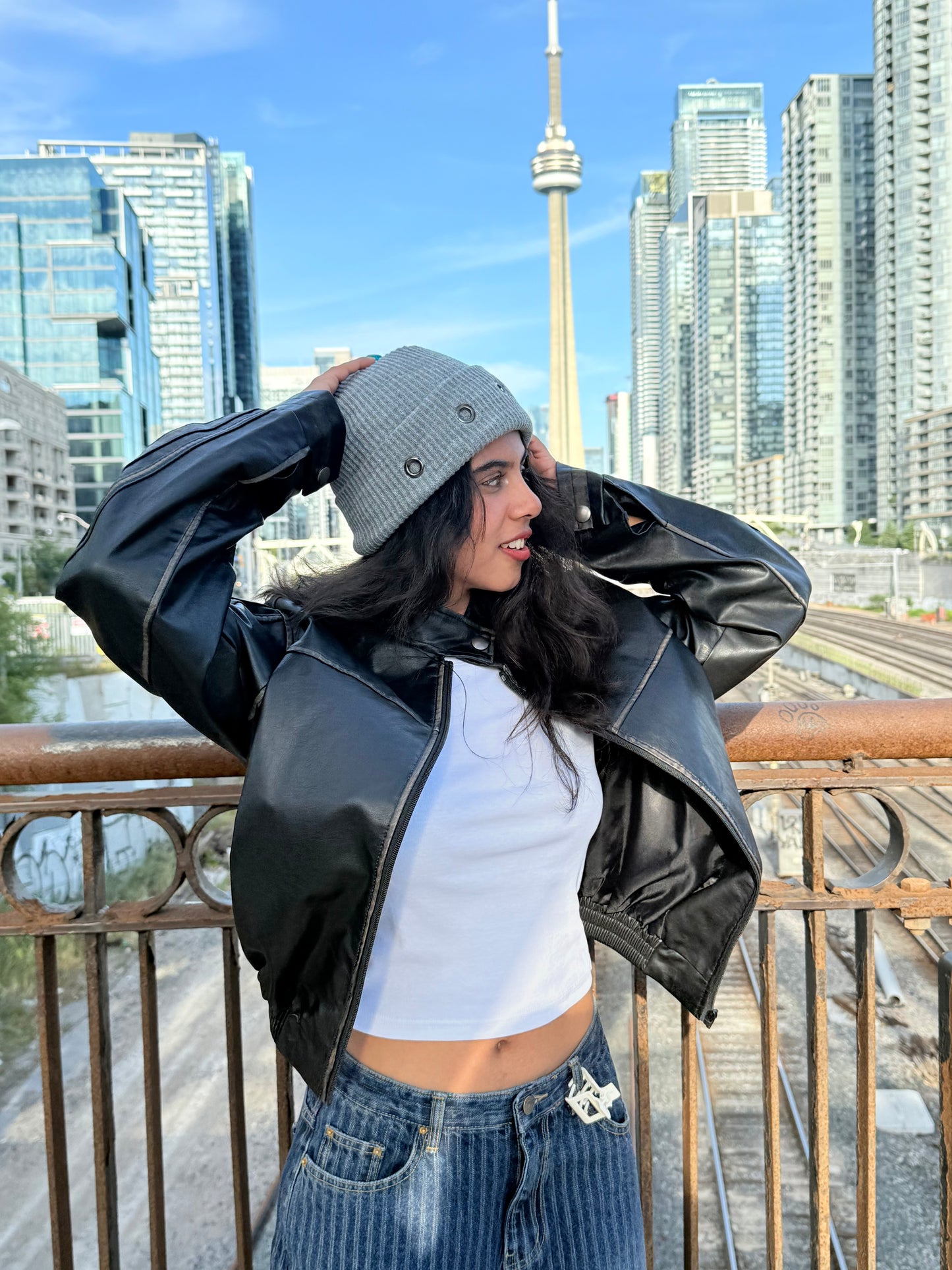 ISHA Eyelet beanie