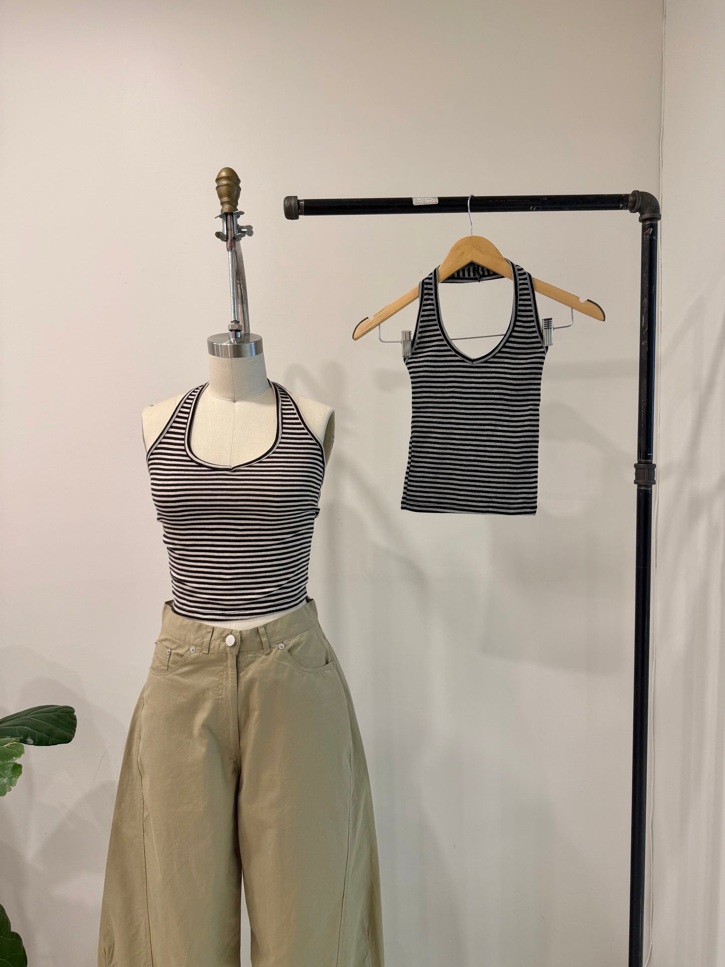 LIFTY Stripe halter top