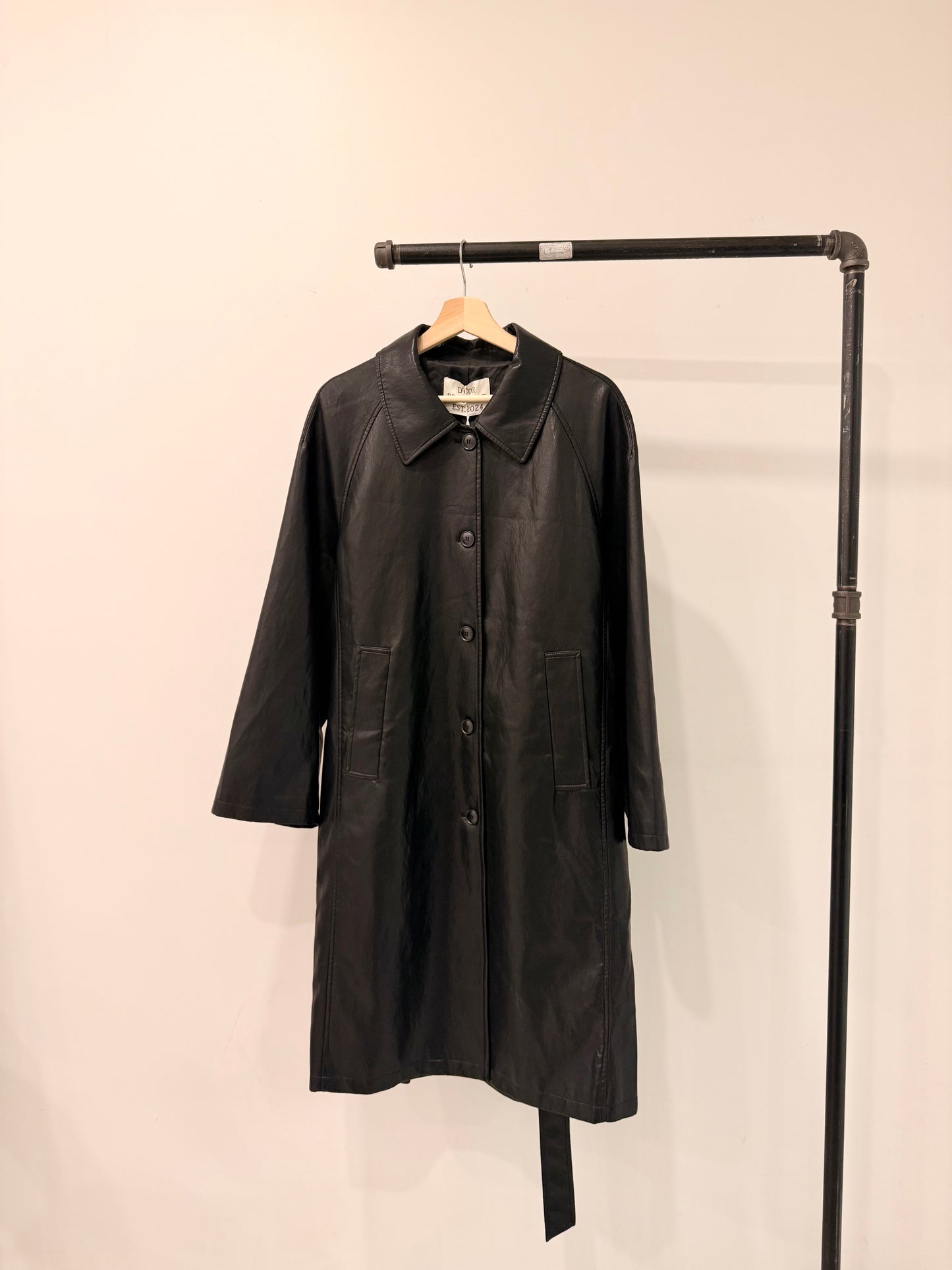 MAYBE Vegan leather coat