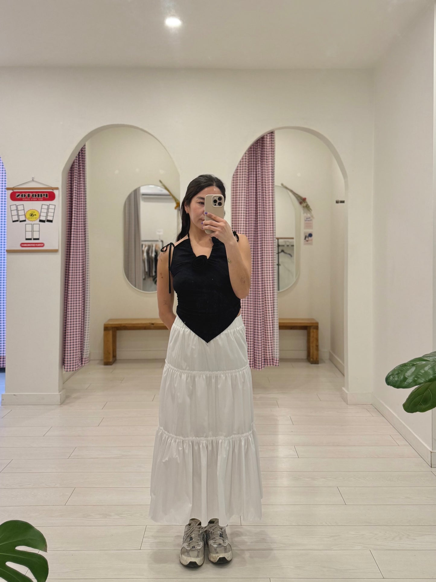 RESSY Maxi tiered skirt