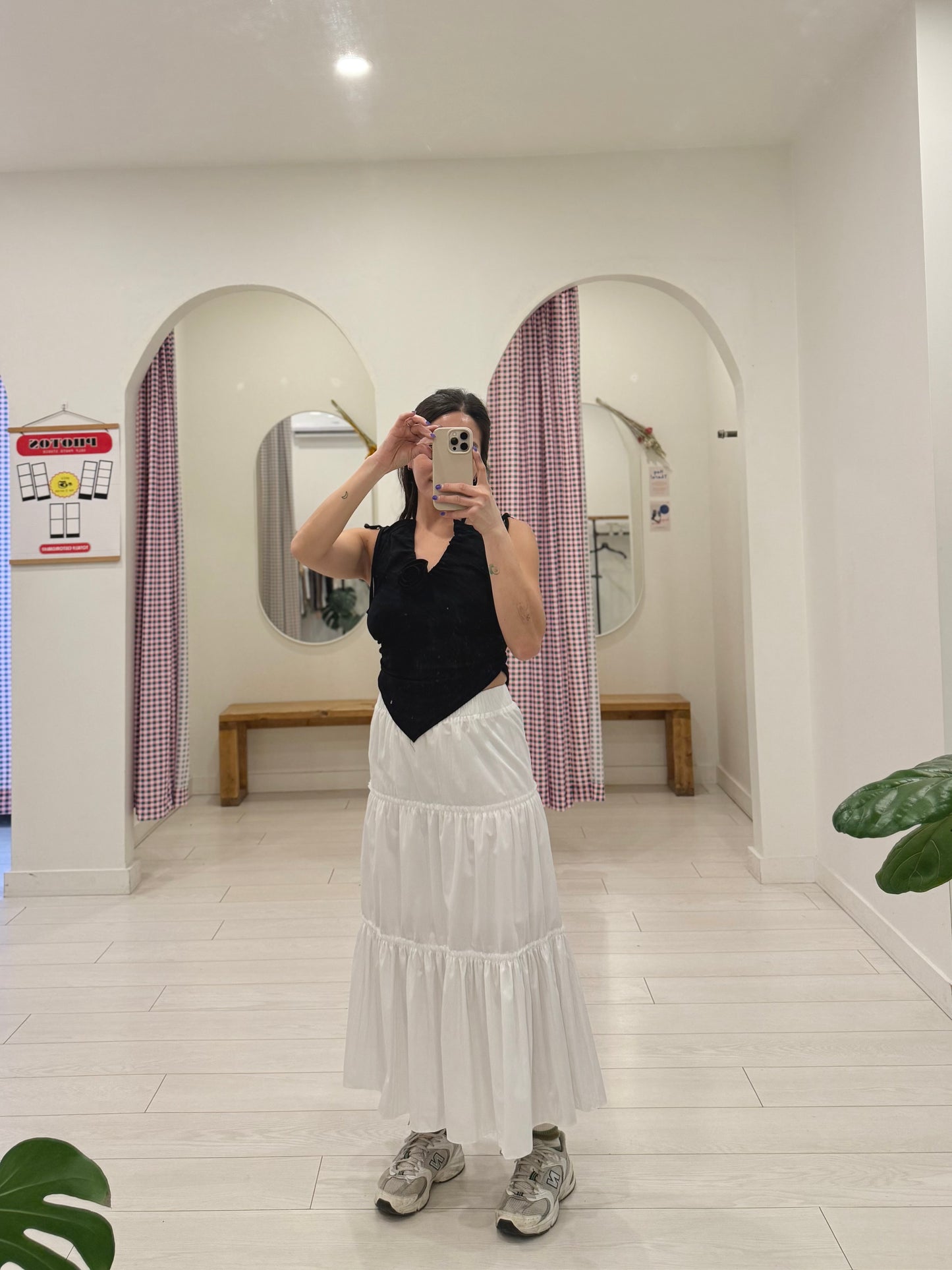 RESSY Maxi tiered skirt