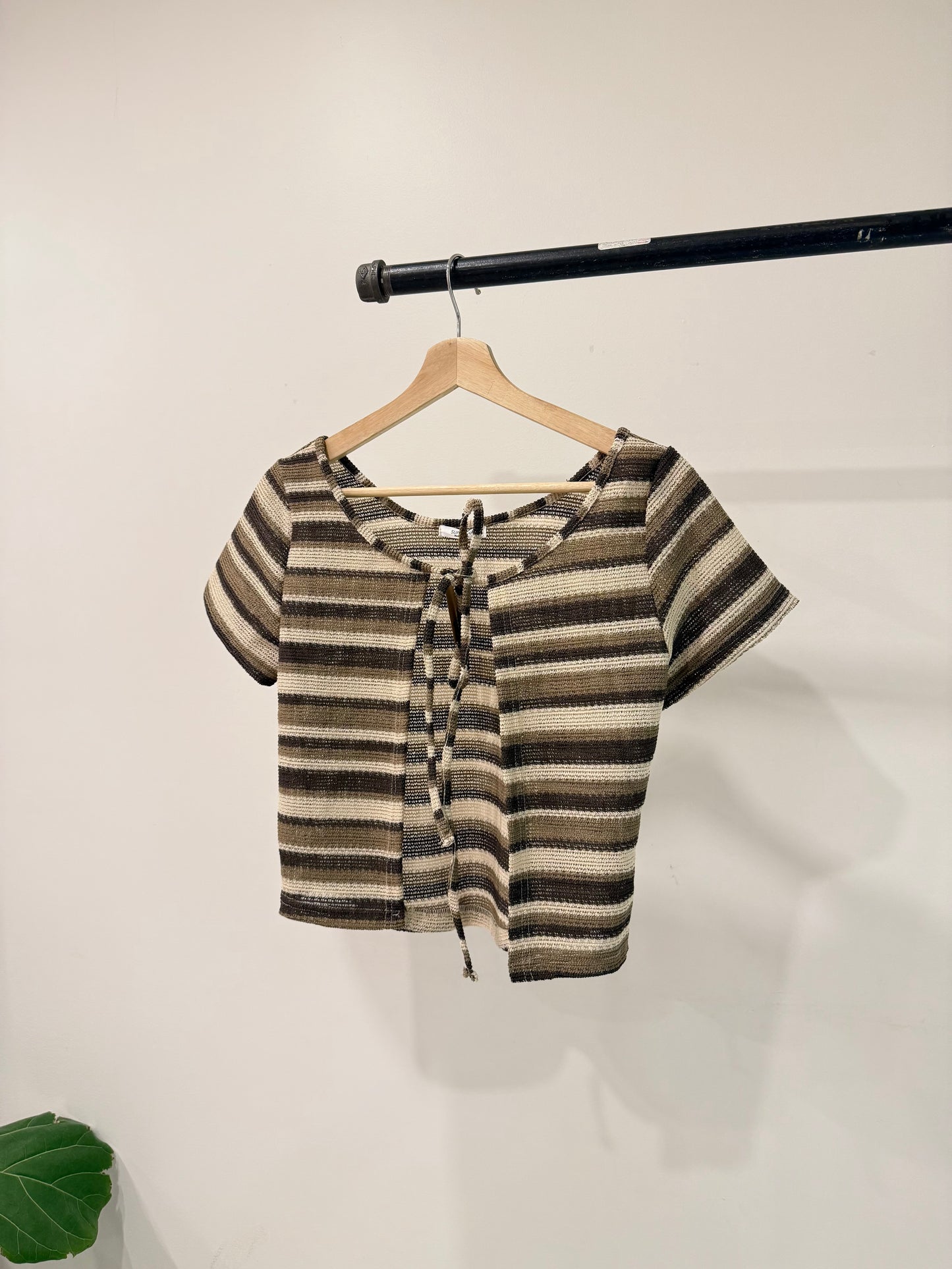 FANTO Stripe tie cardigan
