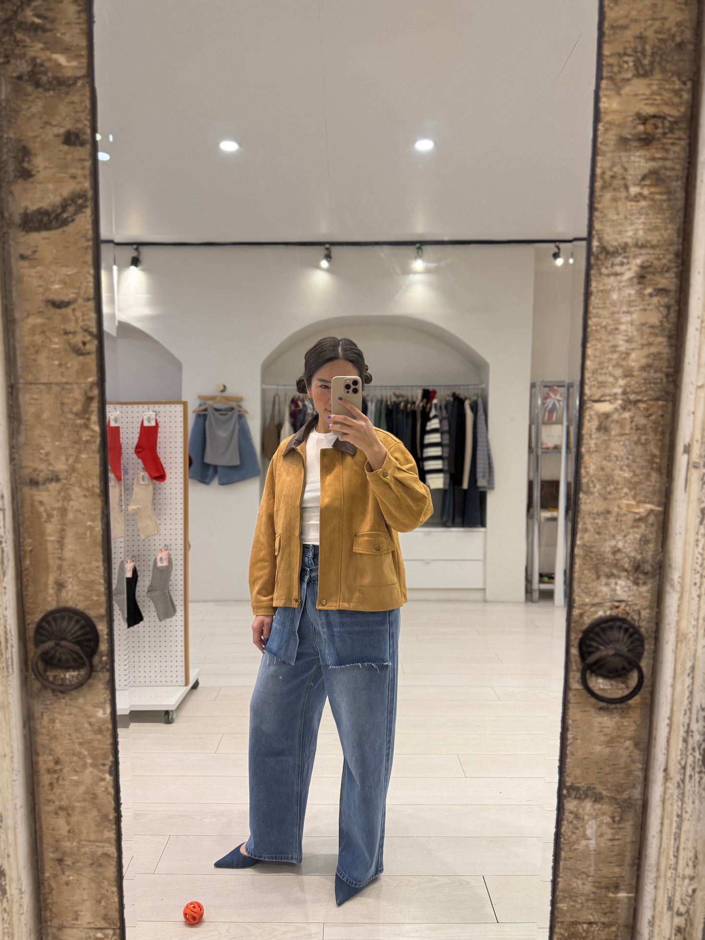 JUST Faux suede jacket