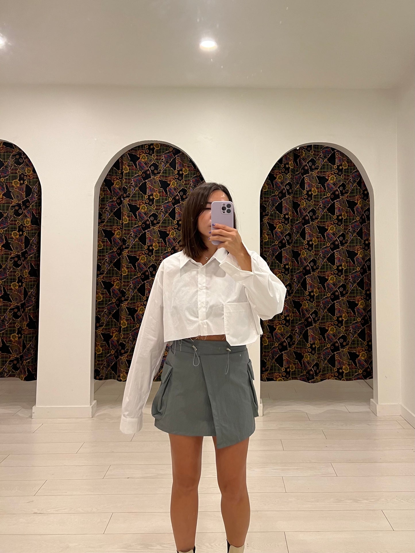 MILA Mini cargo skirt
