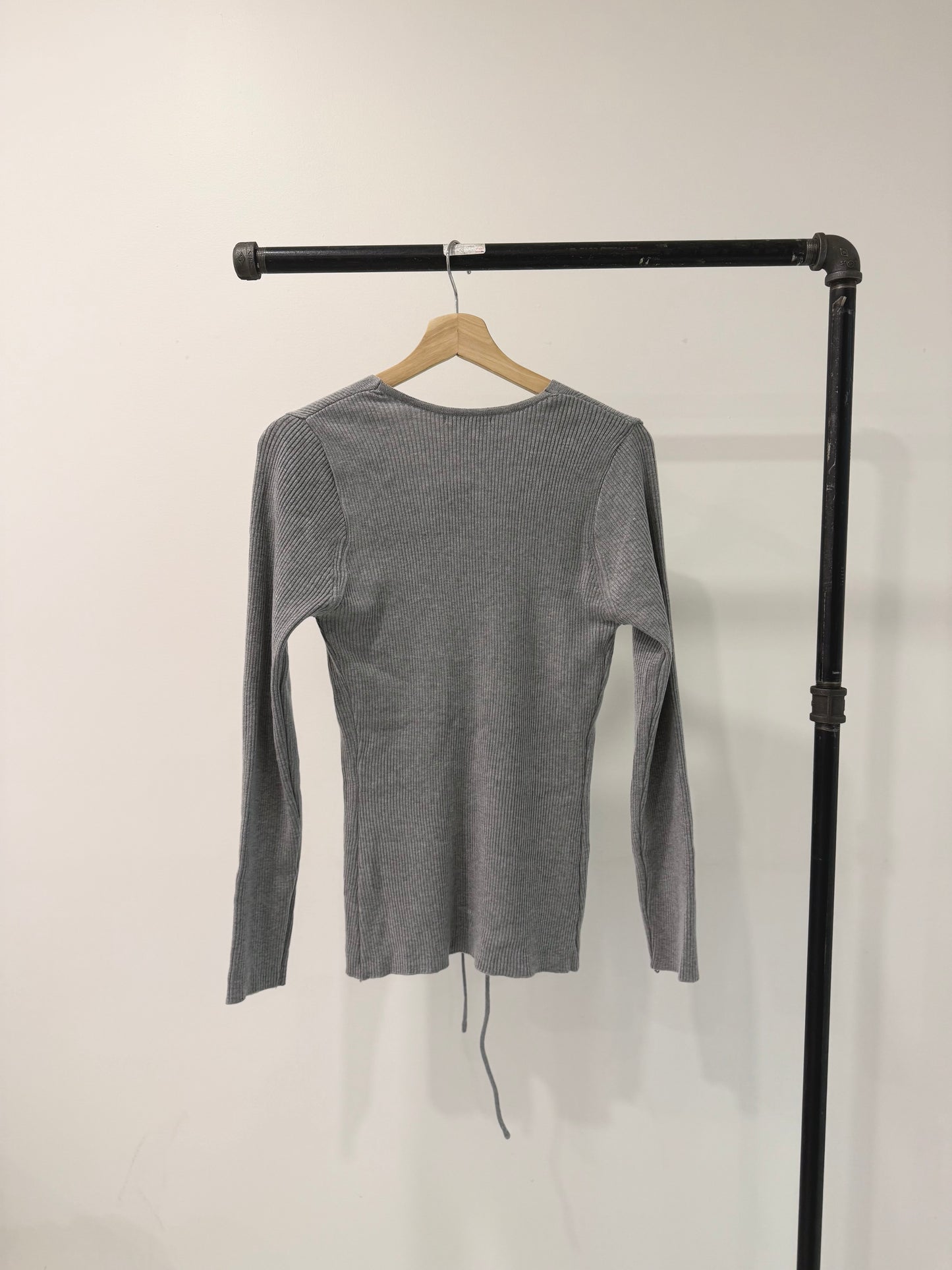 RACK Lace-up knit top
