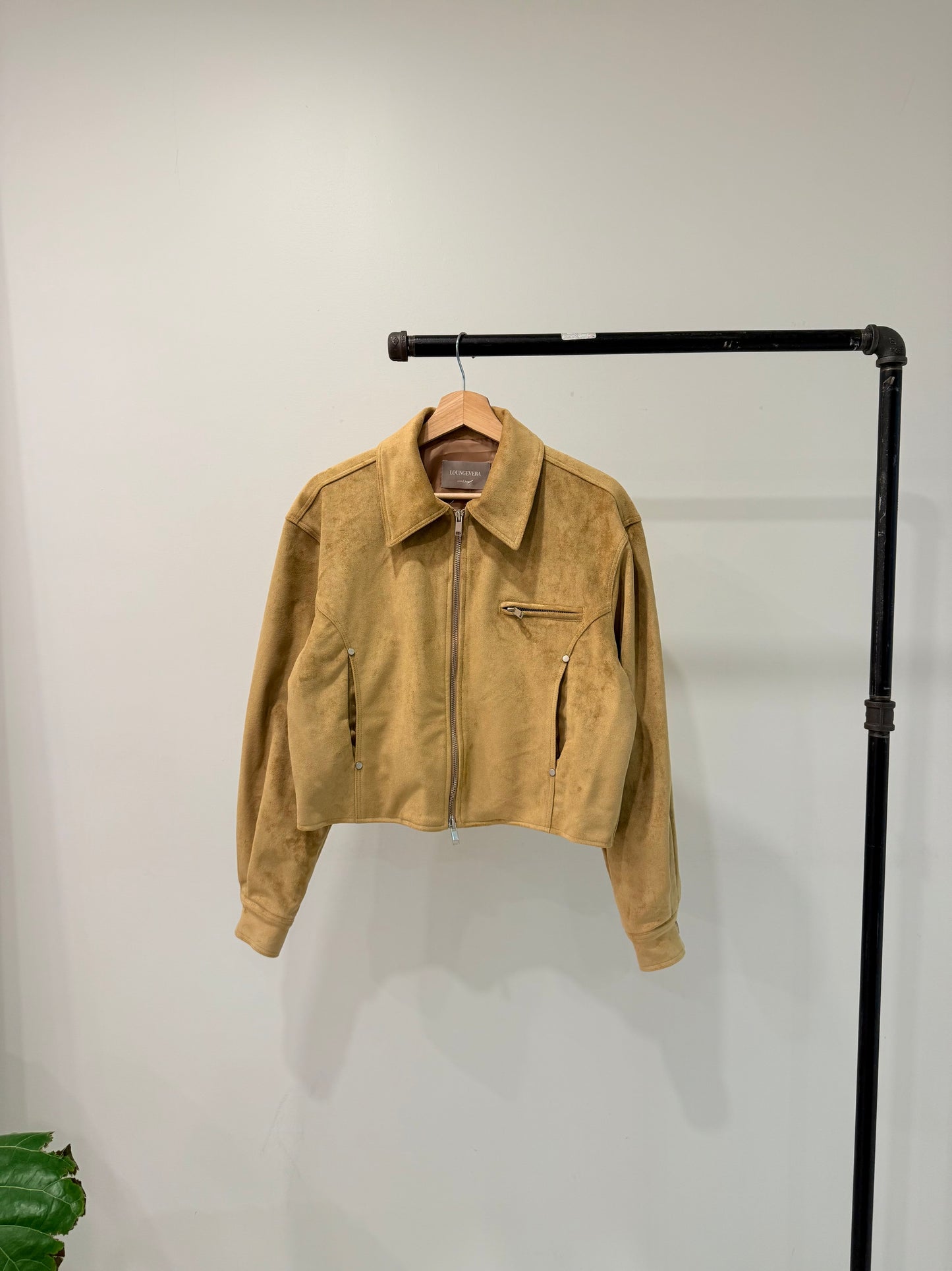 WHY Suede bomber jacket