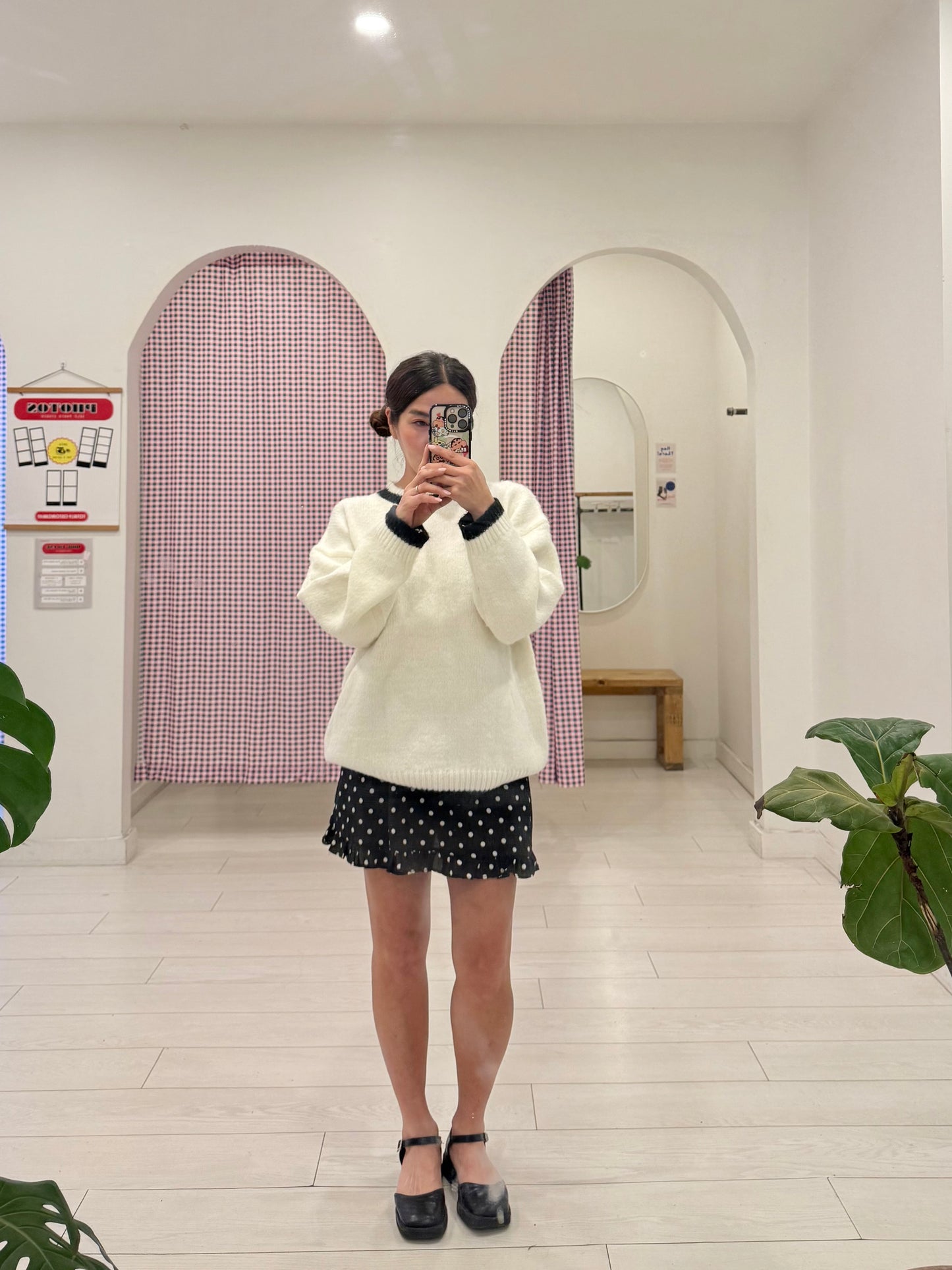 NELLA Polkadot mini skirt