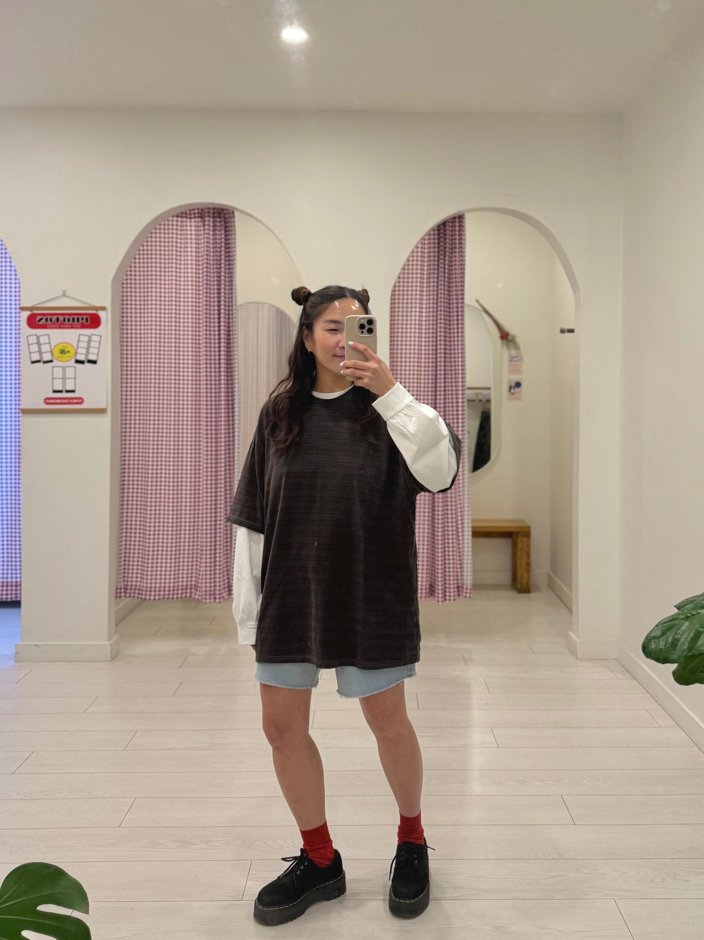 CRAY Striped boxy tee