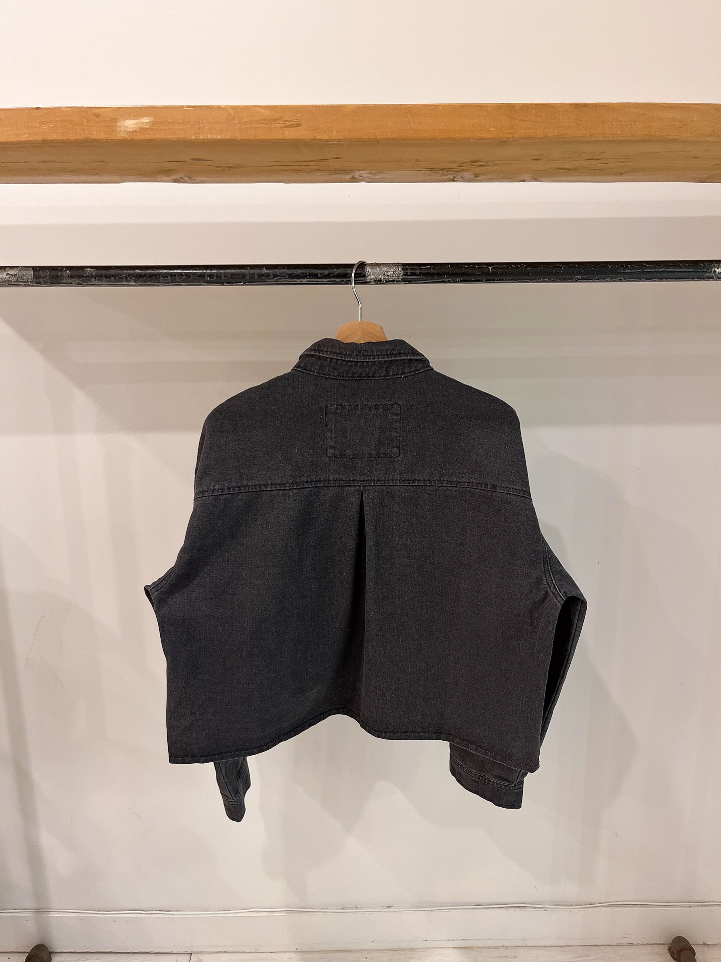 DAIRO Cropped denim shirt