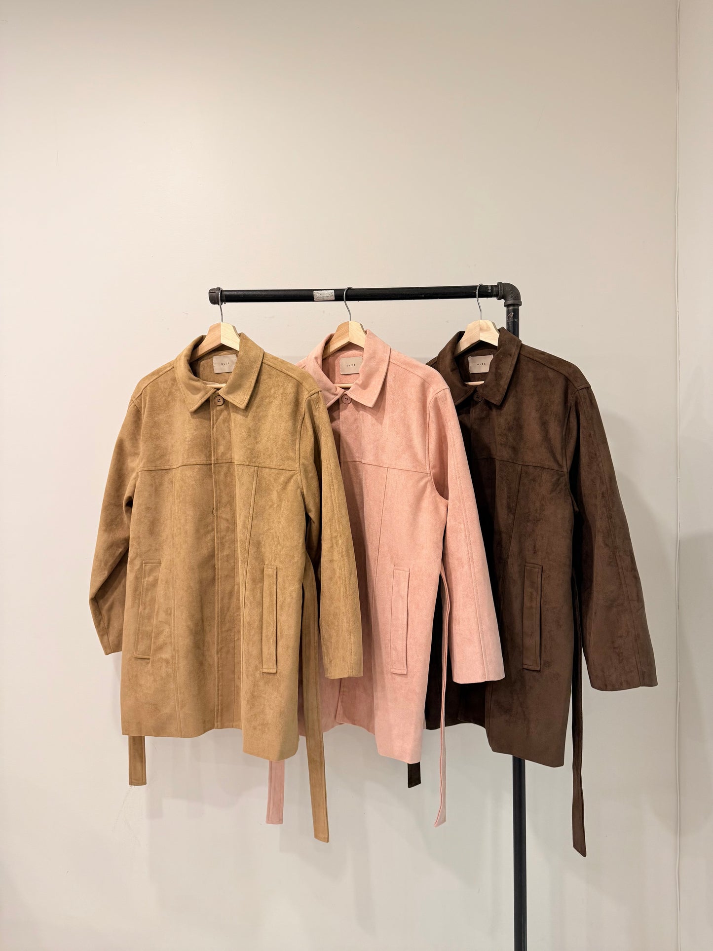 SAINT Vegan suede coat