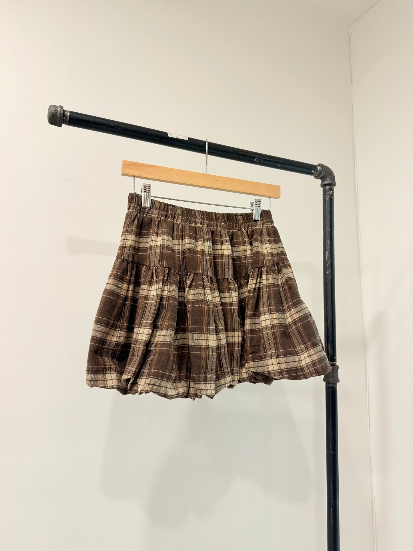 EASY Plaid mini skirt