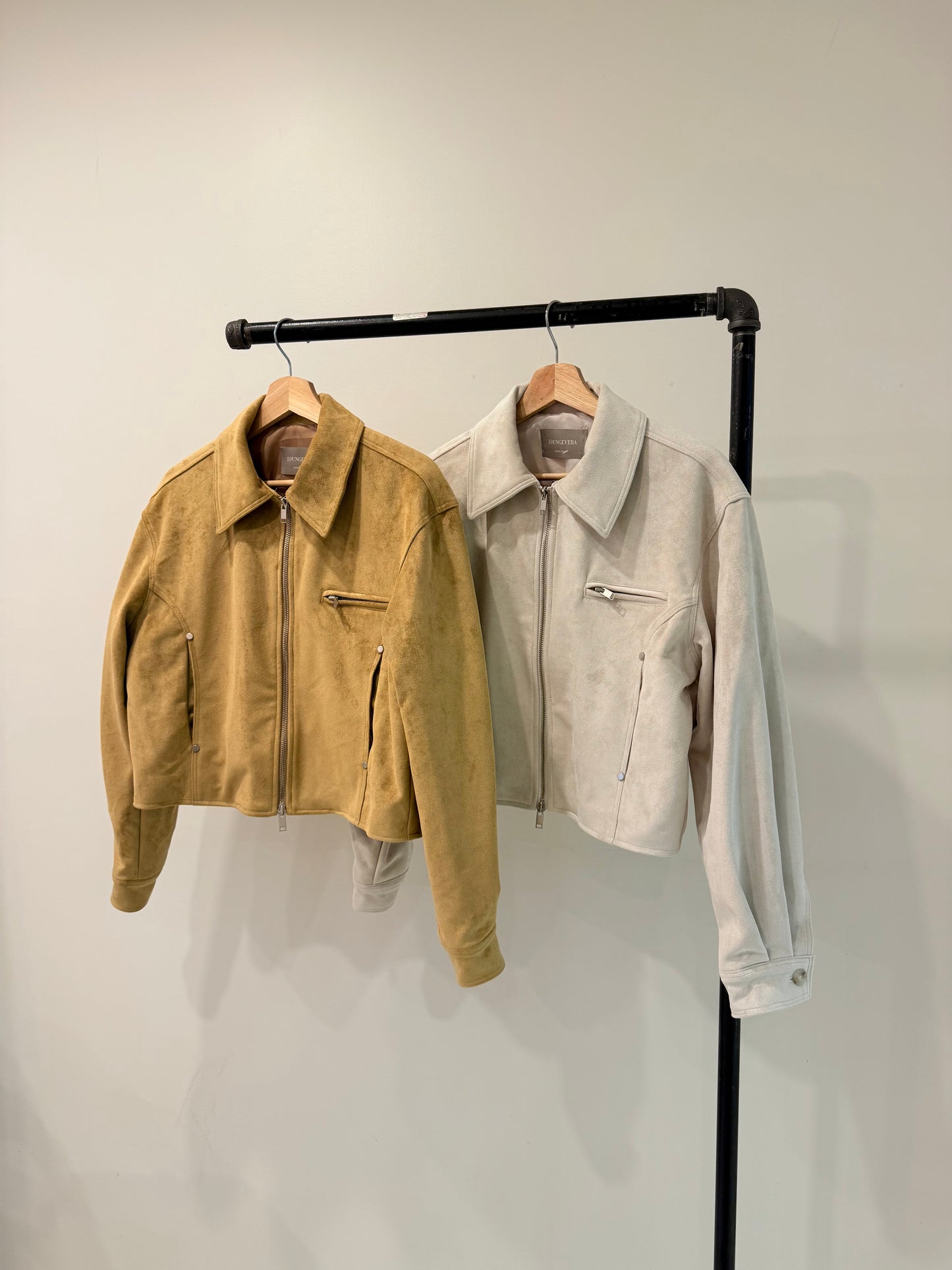WHY Suede bomber jacket