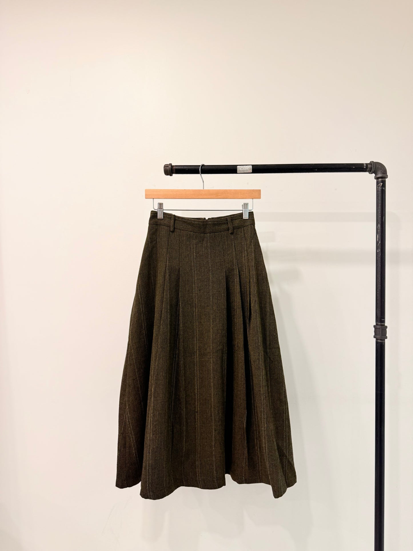 WEST Glen-plaid maxi skirt