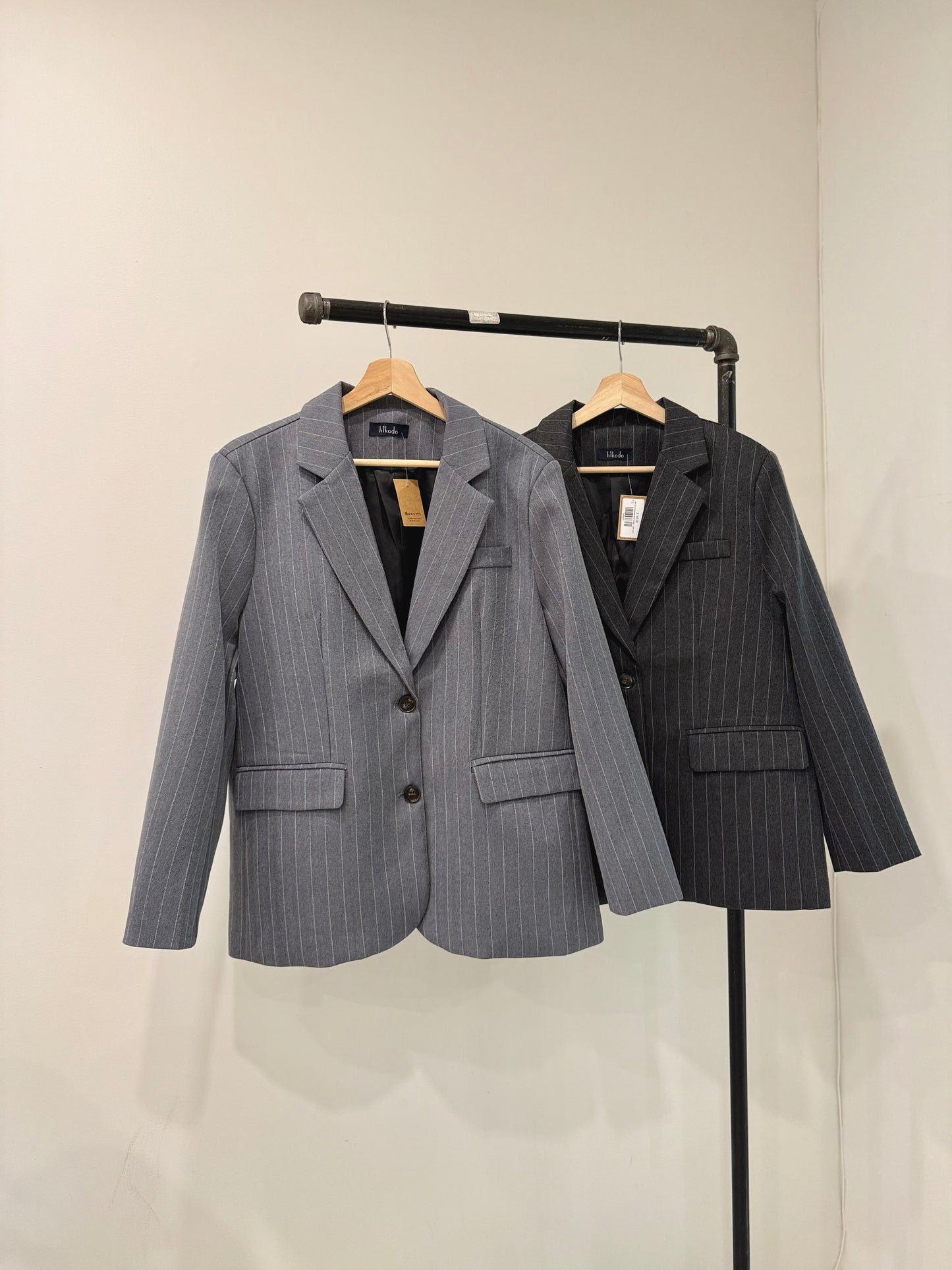 PATZO Oversized stripe blazer