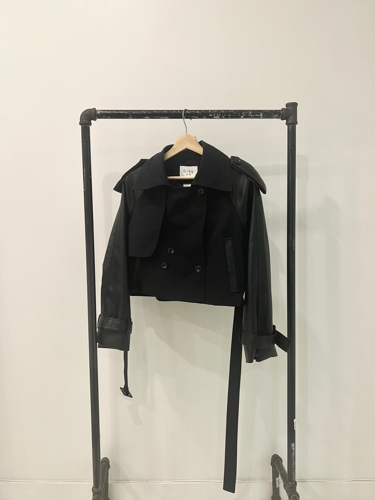 LIAN Cropped trench jacket