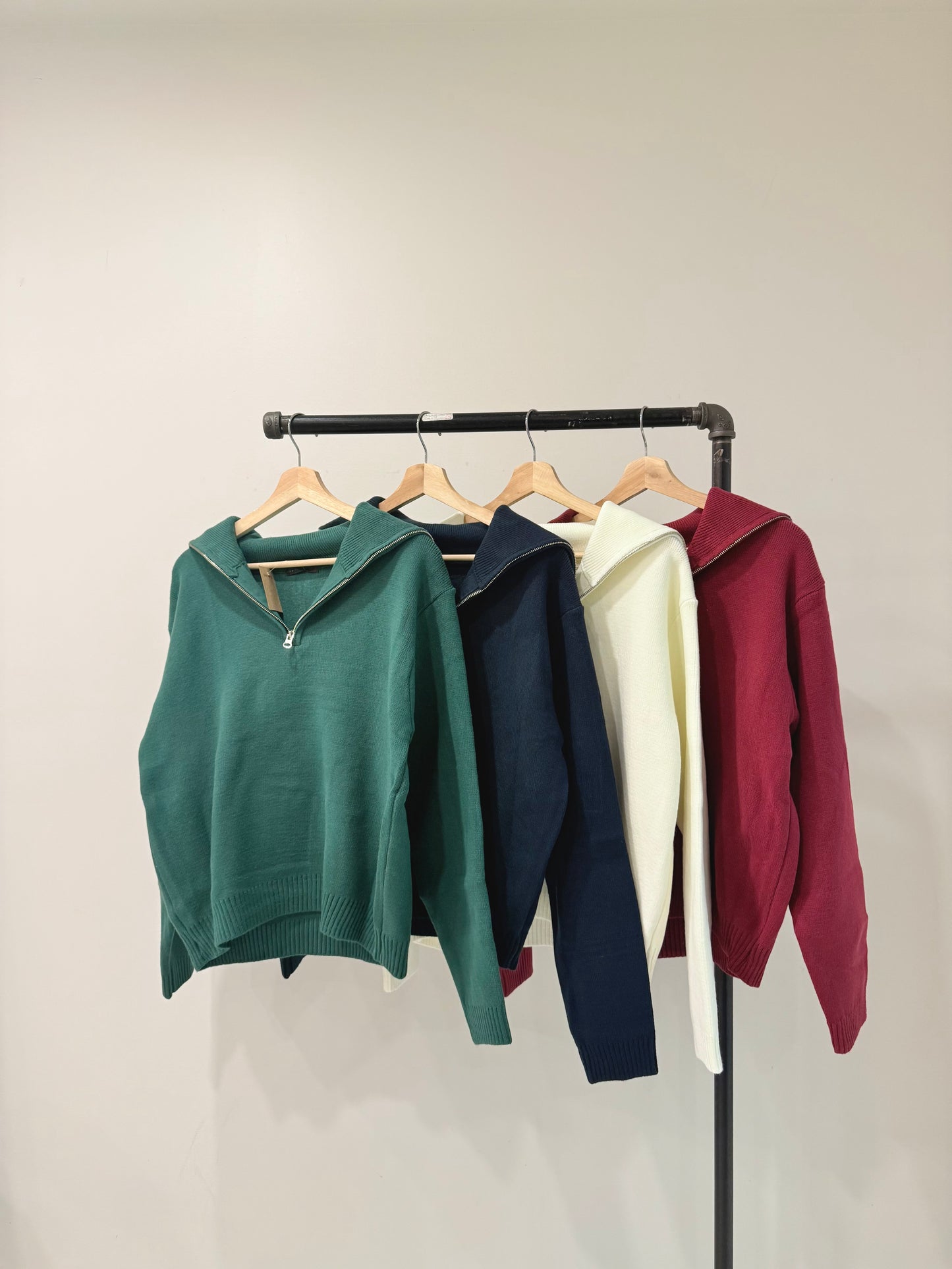 ROWN Zip-up turtleneck