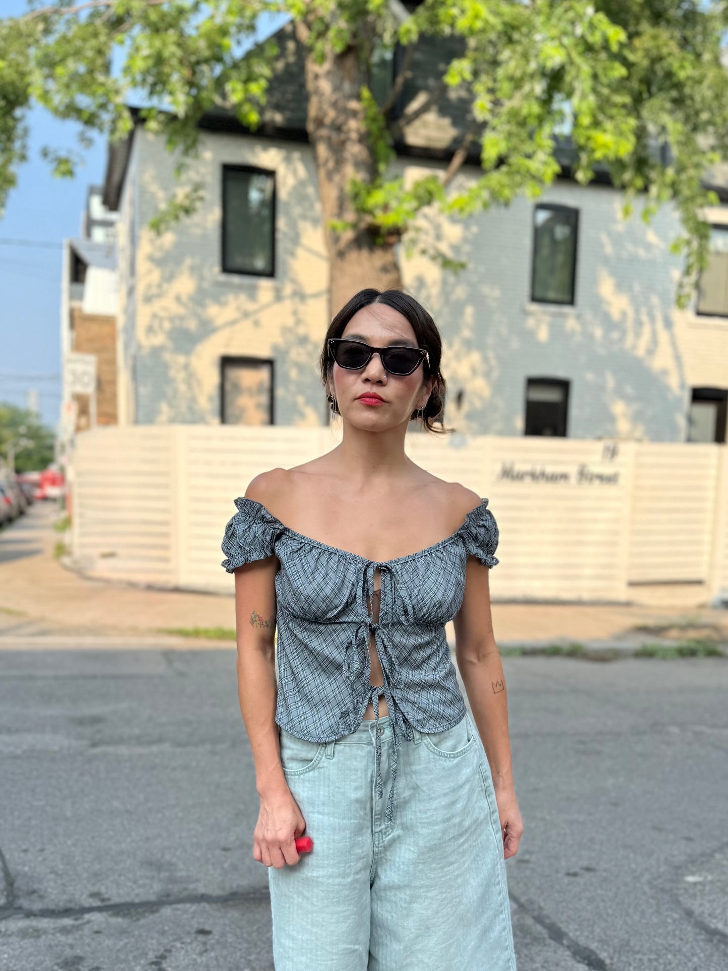 BLAKE Tie blouse