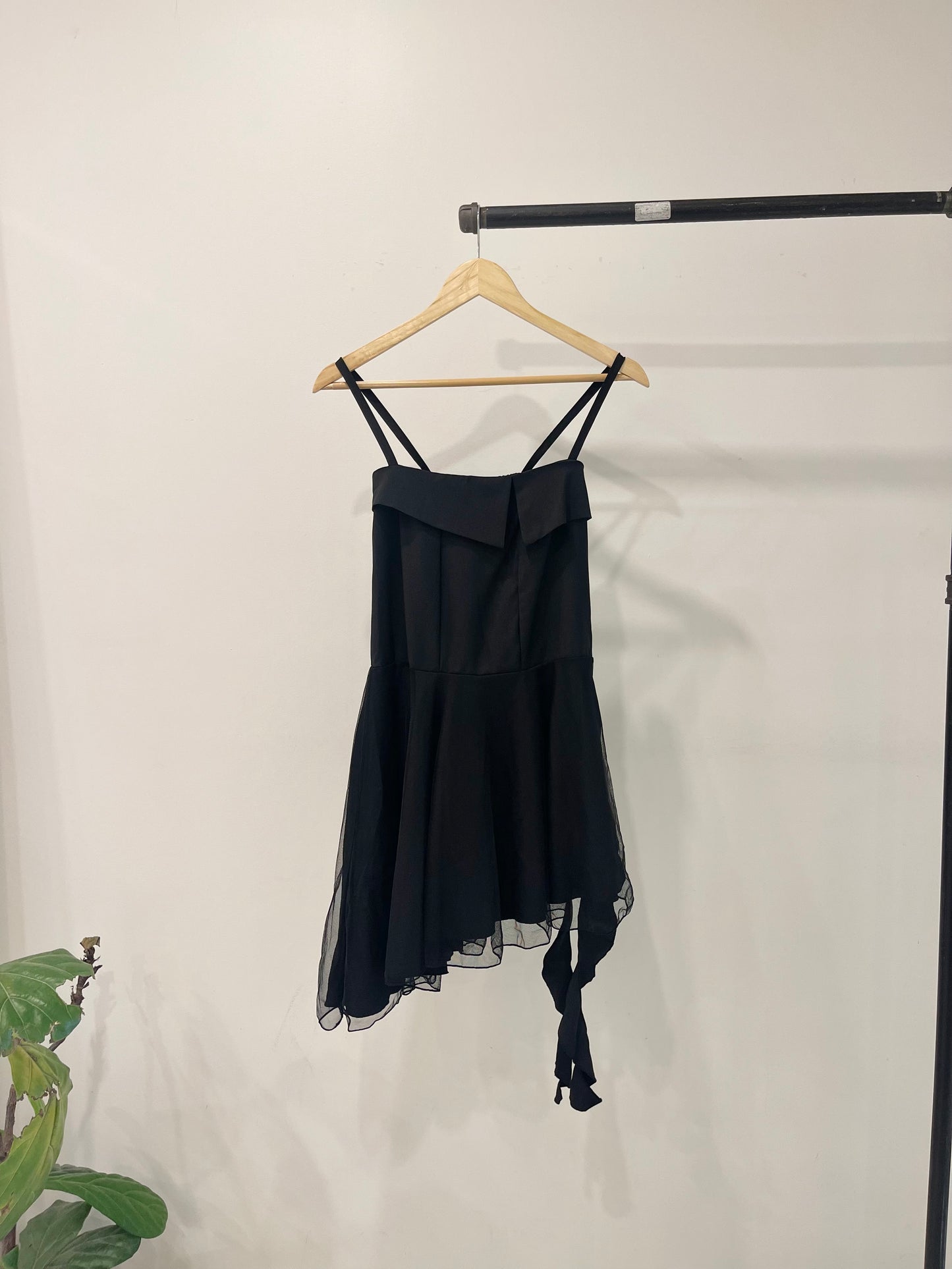 WILLA Asymmetric strap dress