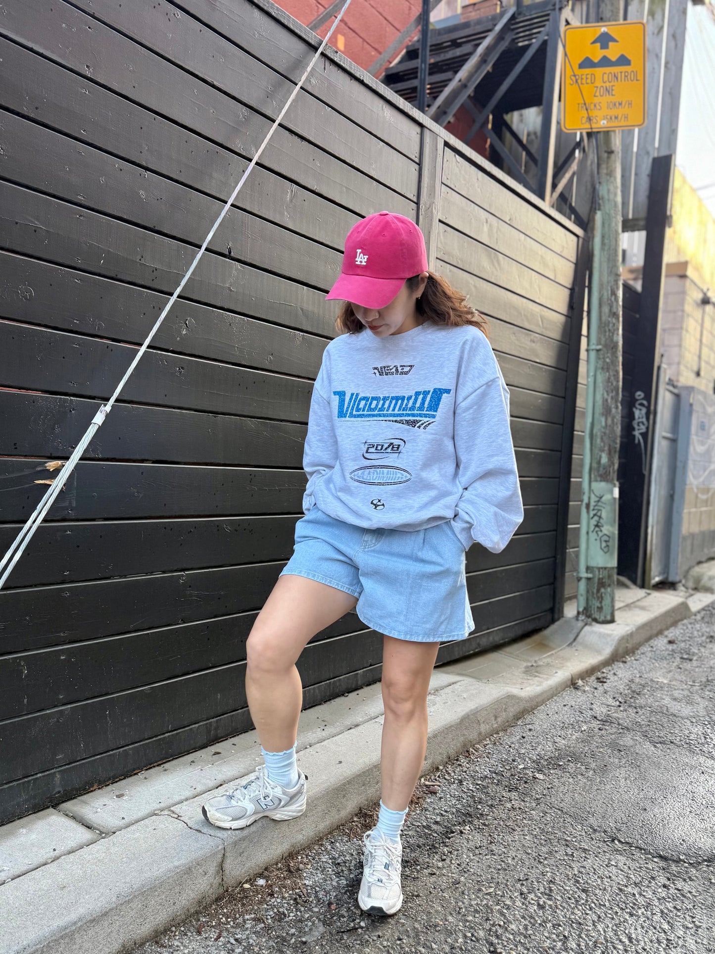 NABY Pleated jean shorts