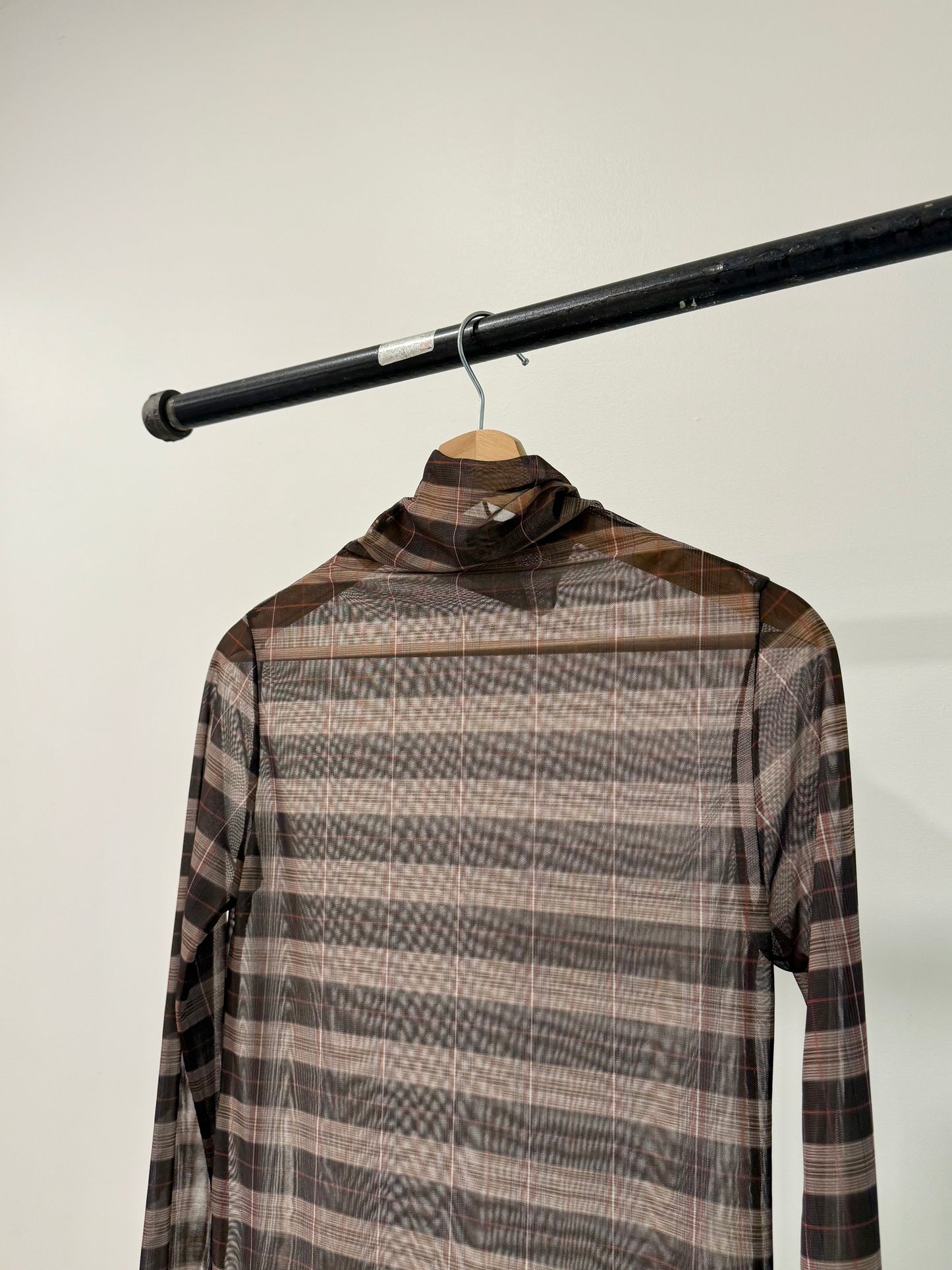 ROYAL Plaid mesh top