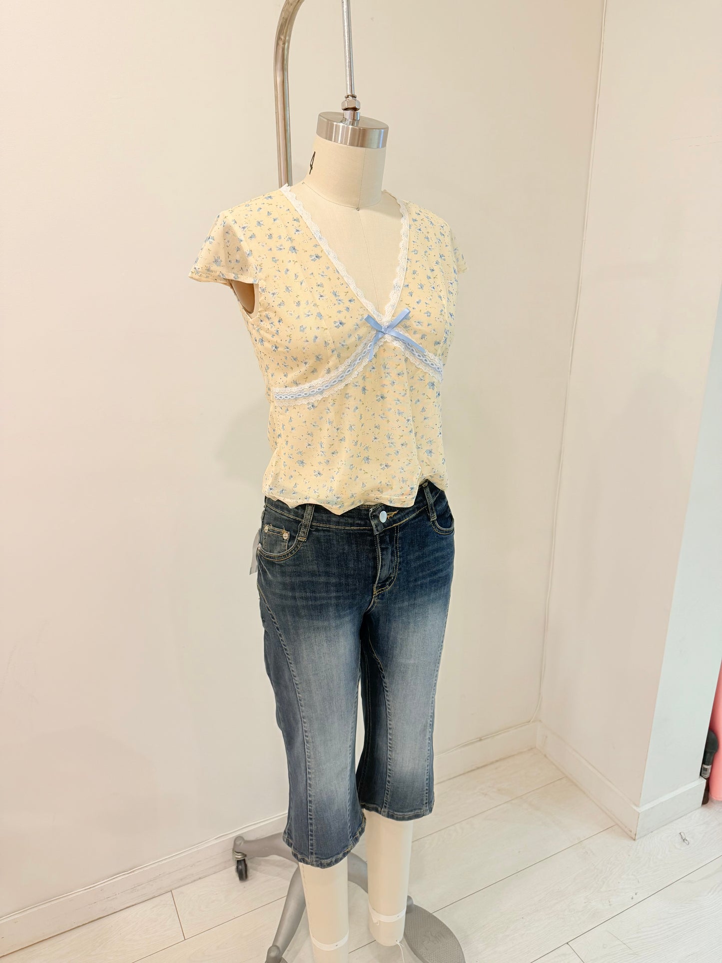 NARA Printed mesh top