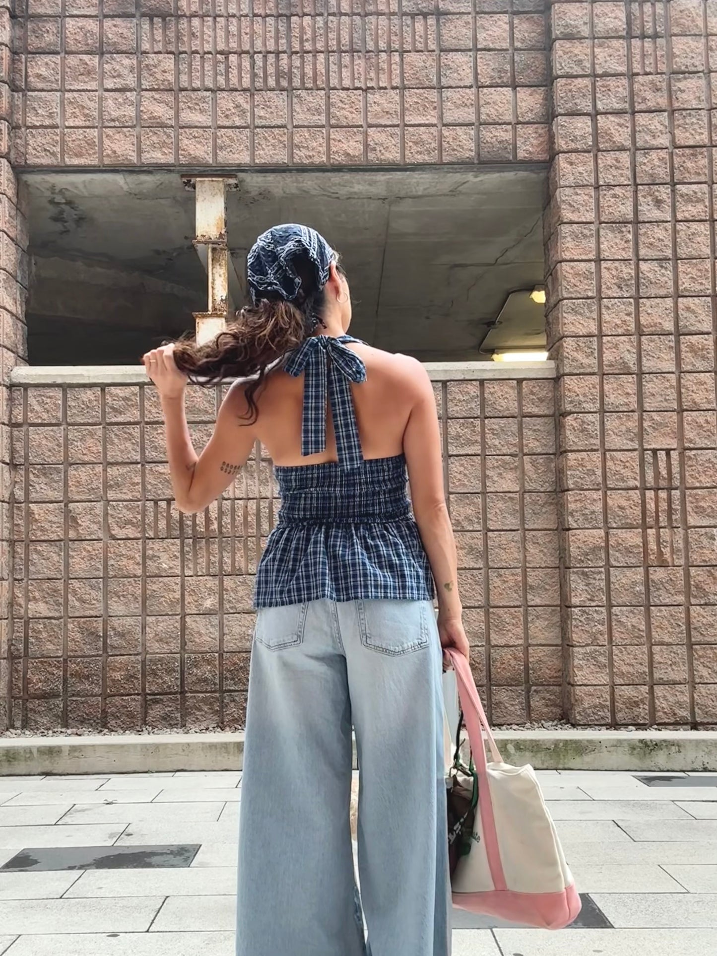 ELEM Plaid halter top