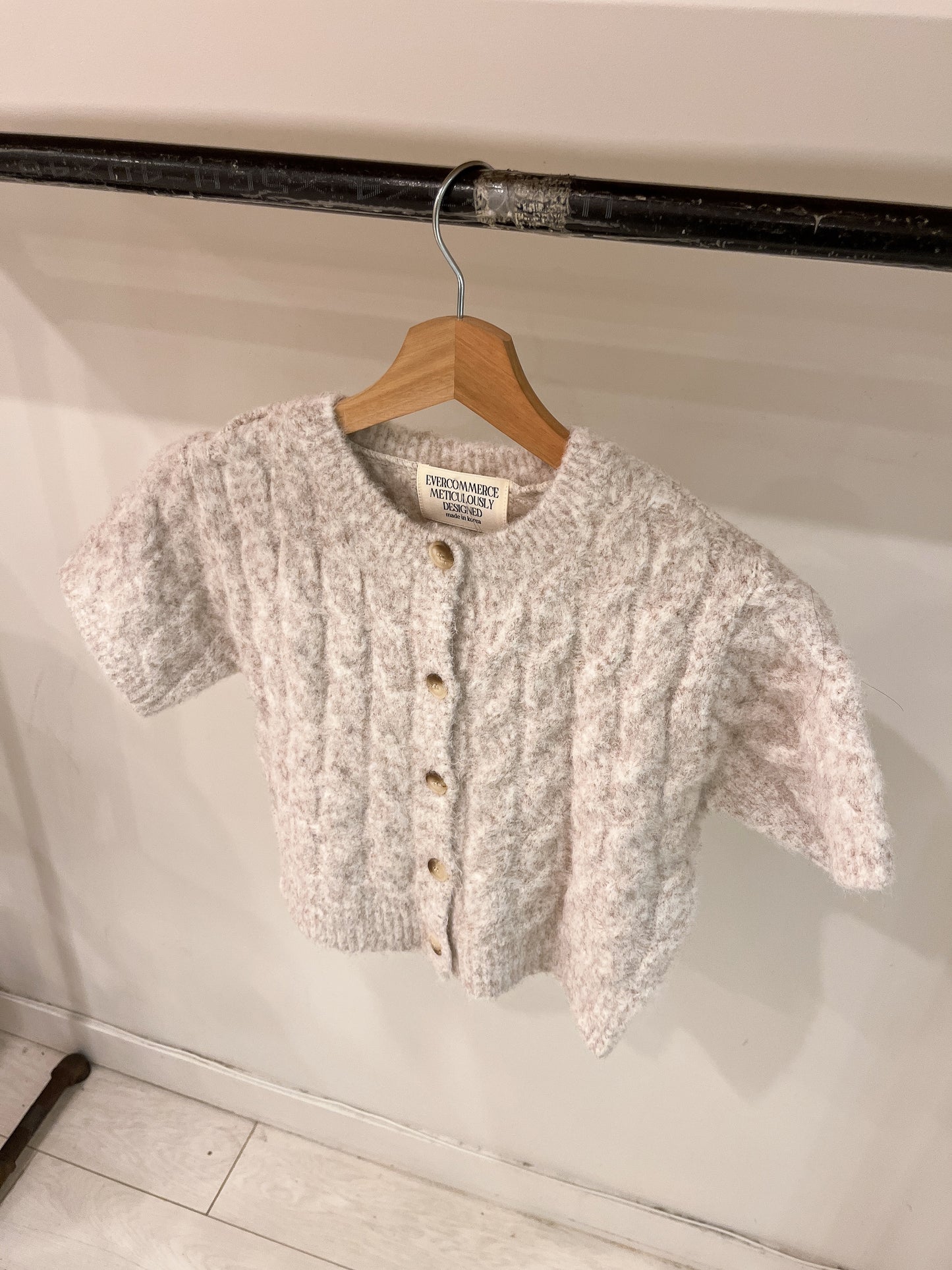 GABEL Cable-knit short sleeve top