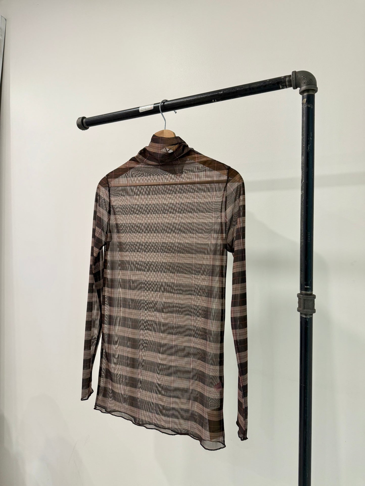 ROYAL Plaid mesh top