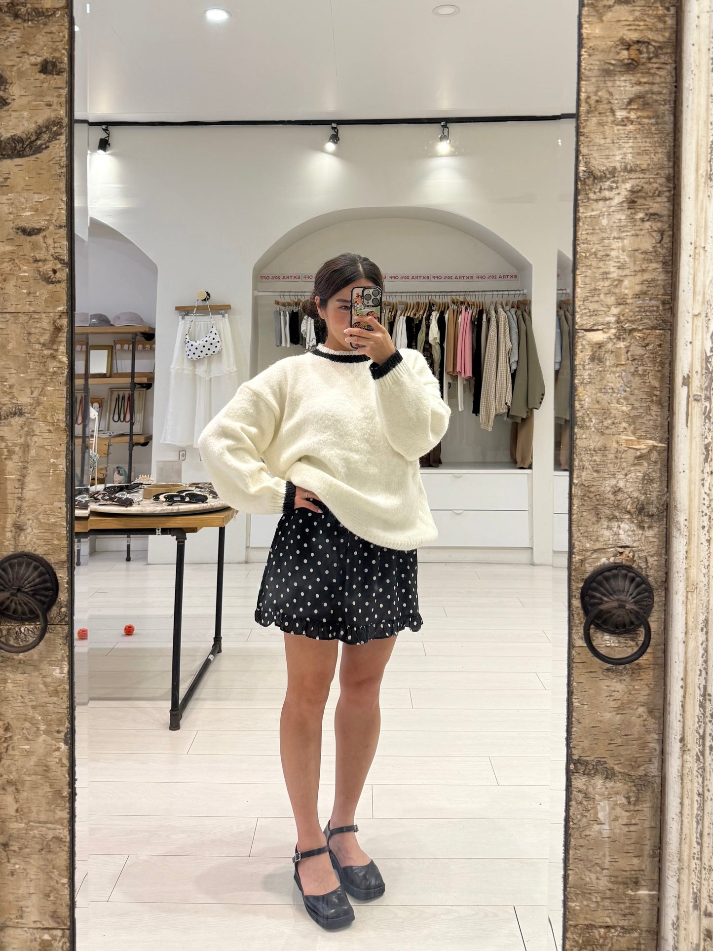 NELLA Polkadot mini skirt