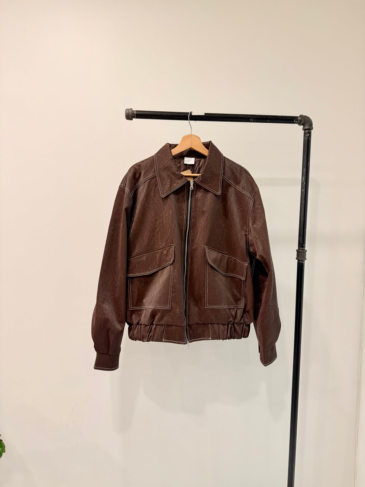 PINT Faux leather bomber