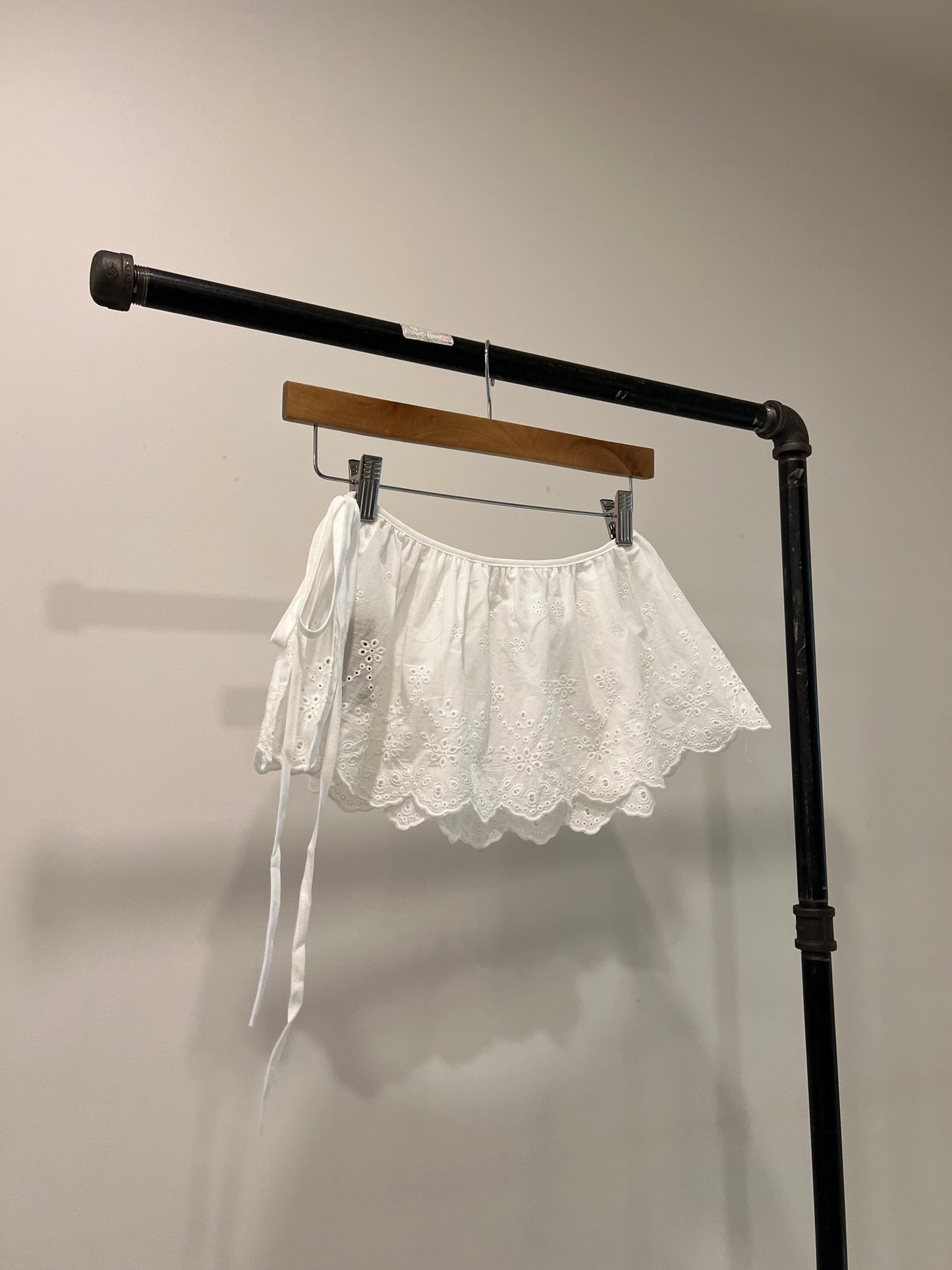 BINNIE Overlay micro skirt