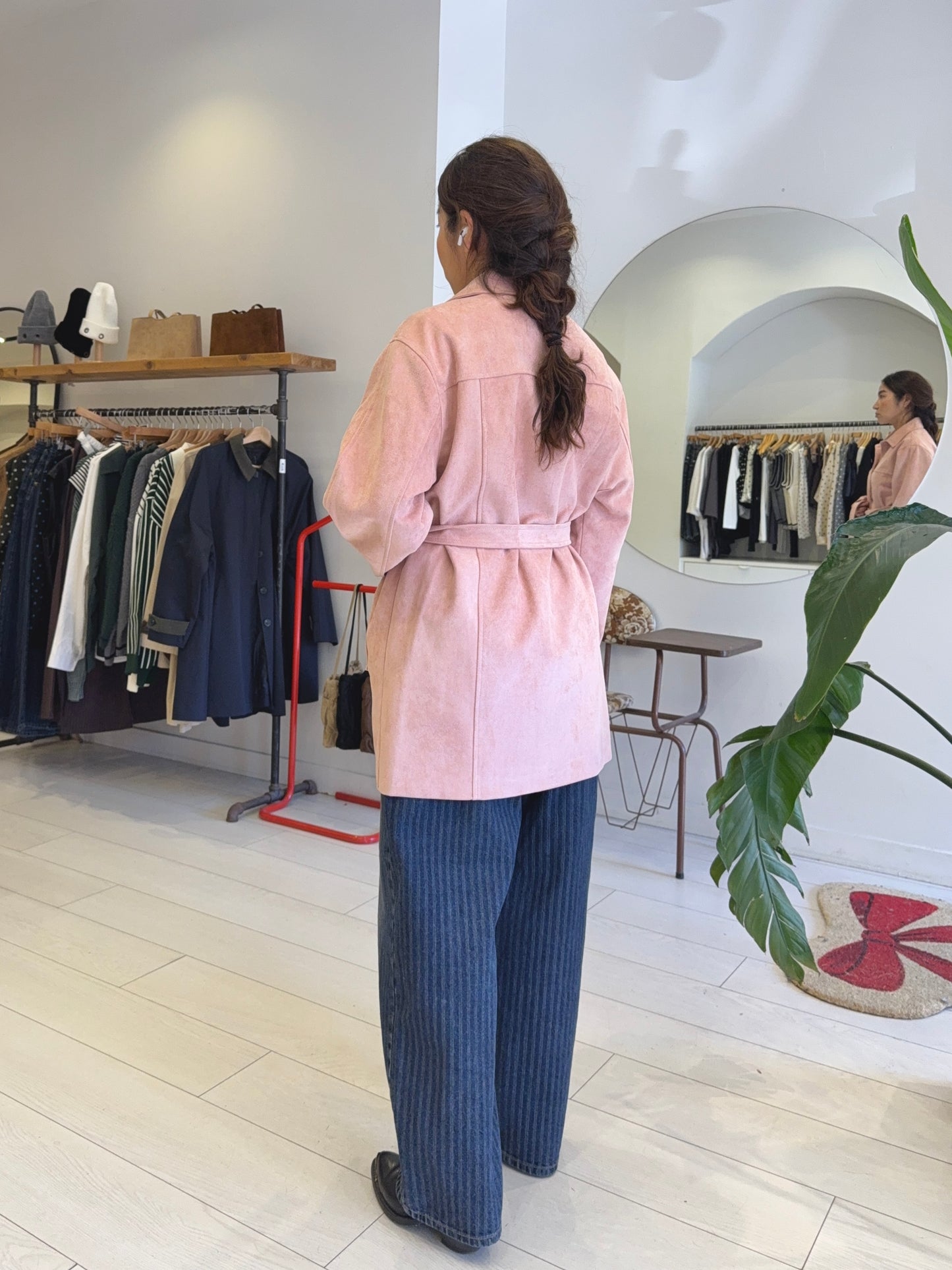 SAINT Vegan suede coat