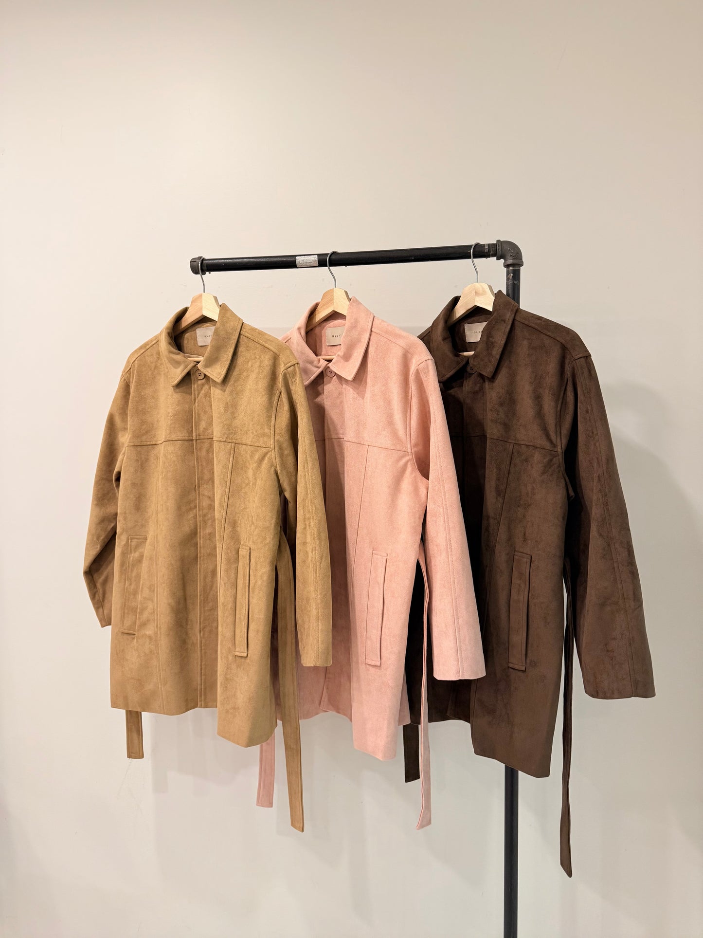 SAINT Vegan suede coat